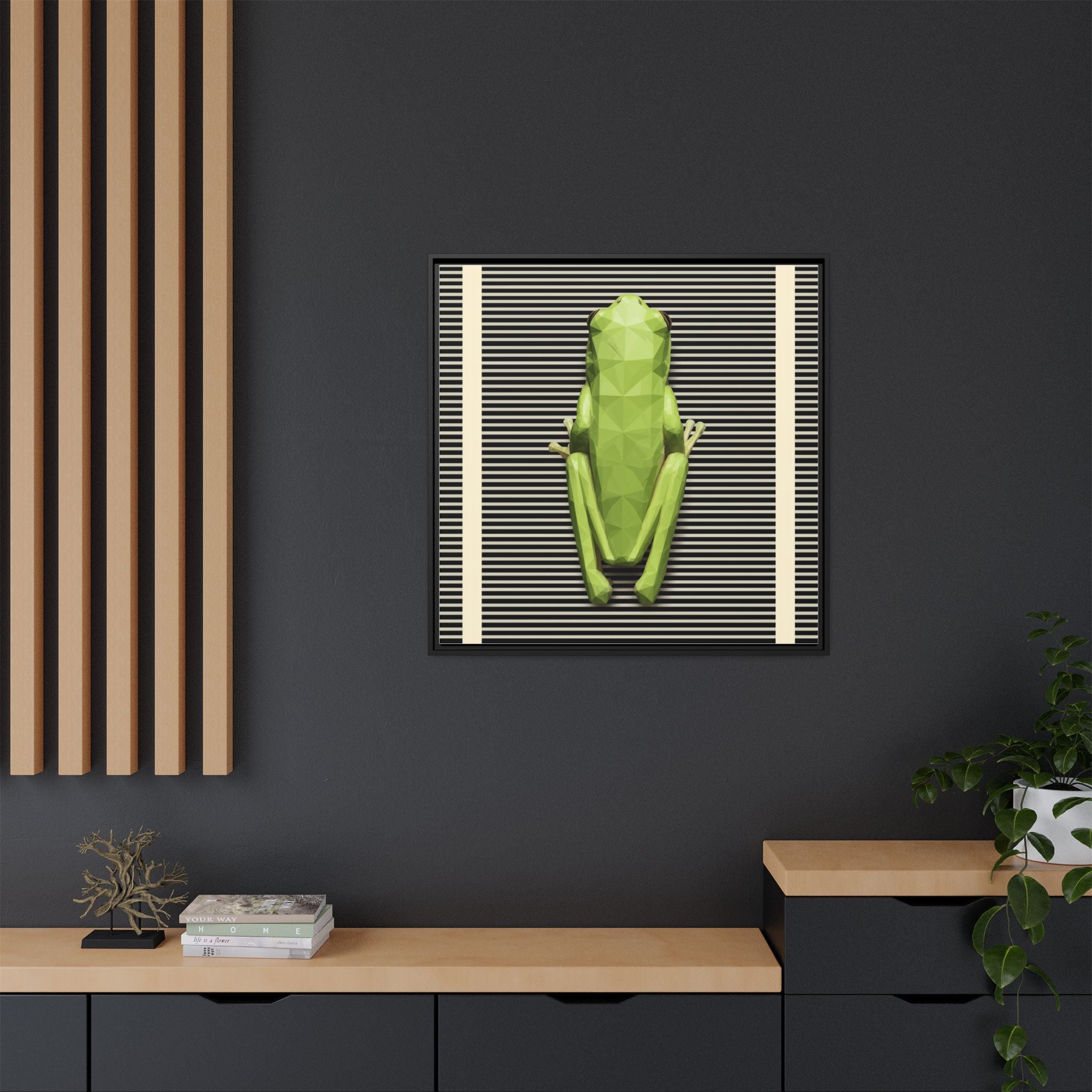 Geometric Amphibian: Low-Poly Frog Design, Digital Art Minimalism   |  Personalized & Custom Orders Available