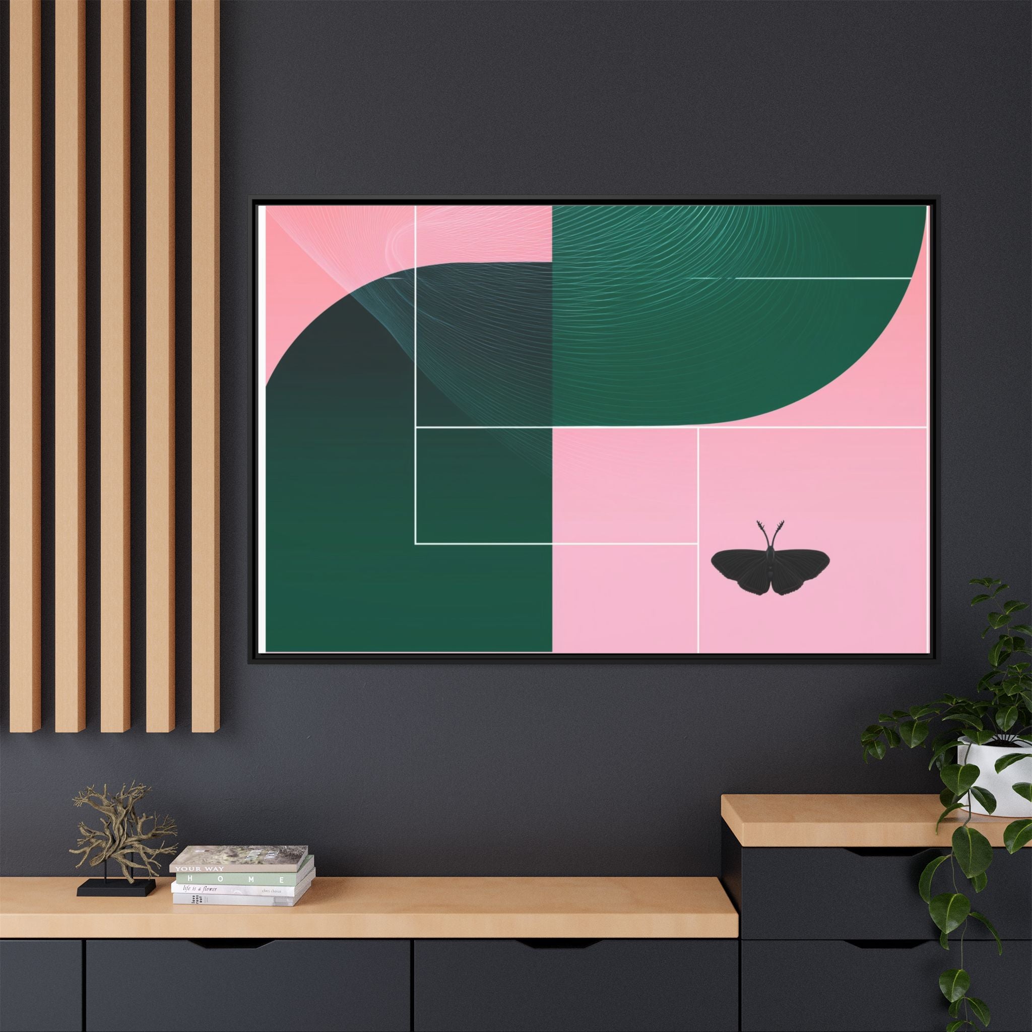 Metamorphosis in Geometric Harmony: Nature's Transformation, Abstract Design Exploration   |    Custom Orders Available