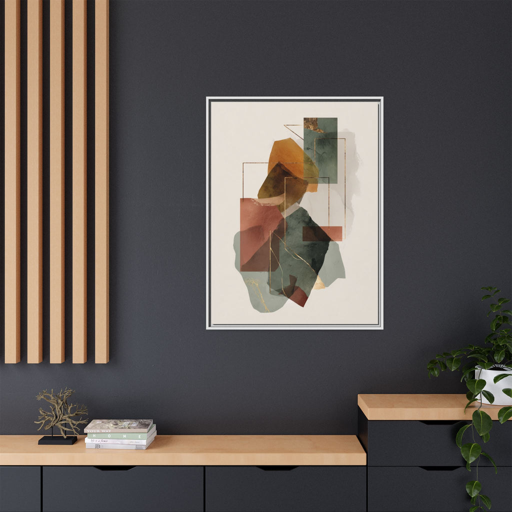 Harmonic Geometries: Architectural Abstraction, Earthy Palette, Minimalist Composition   |   Custom Orders Accepted