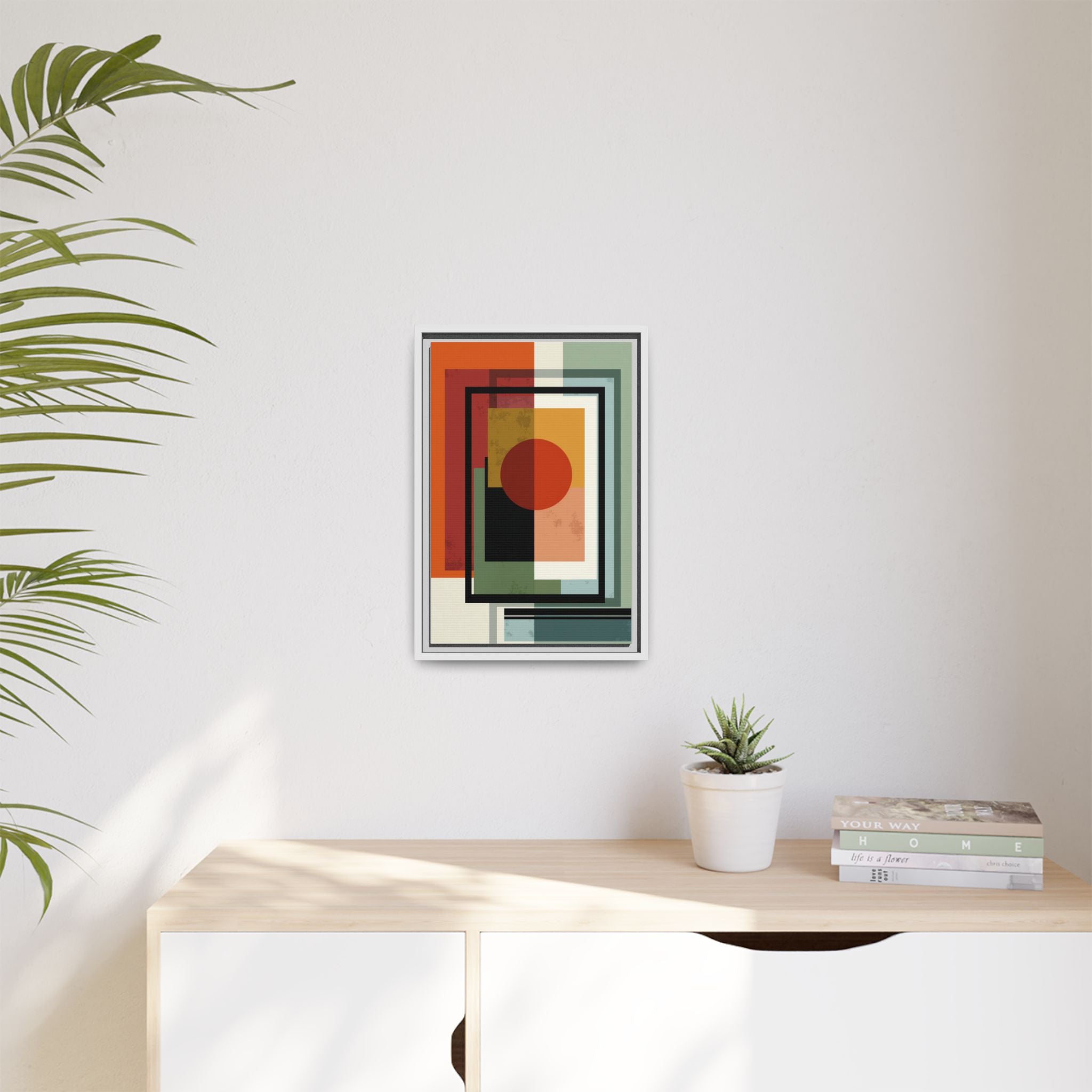 Geometric Harmonies: Mid-Century Modern Composition, Constructivist Inspiration, Abstract Rectangular Interplay   |   Custom Orders Accepted