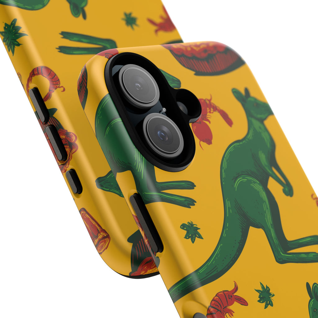 Australian-themed iPhone Case, Tough Phone Cover, Unique Gift for Travelers, Cute Animal Design, Festival & Holiday Accessory