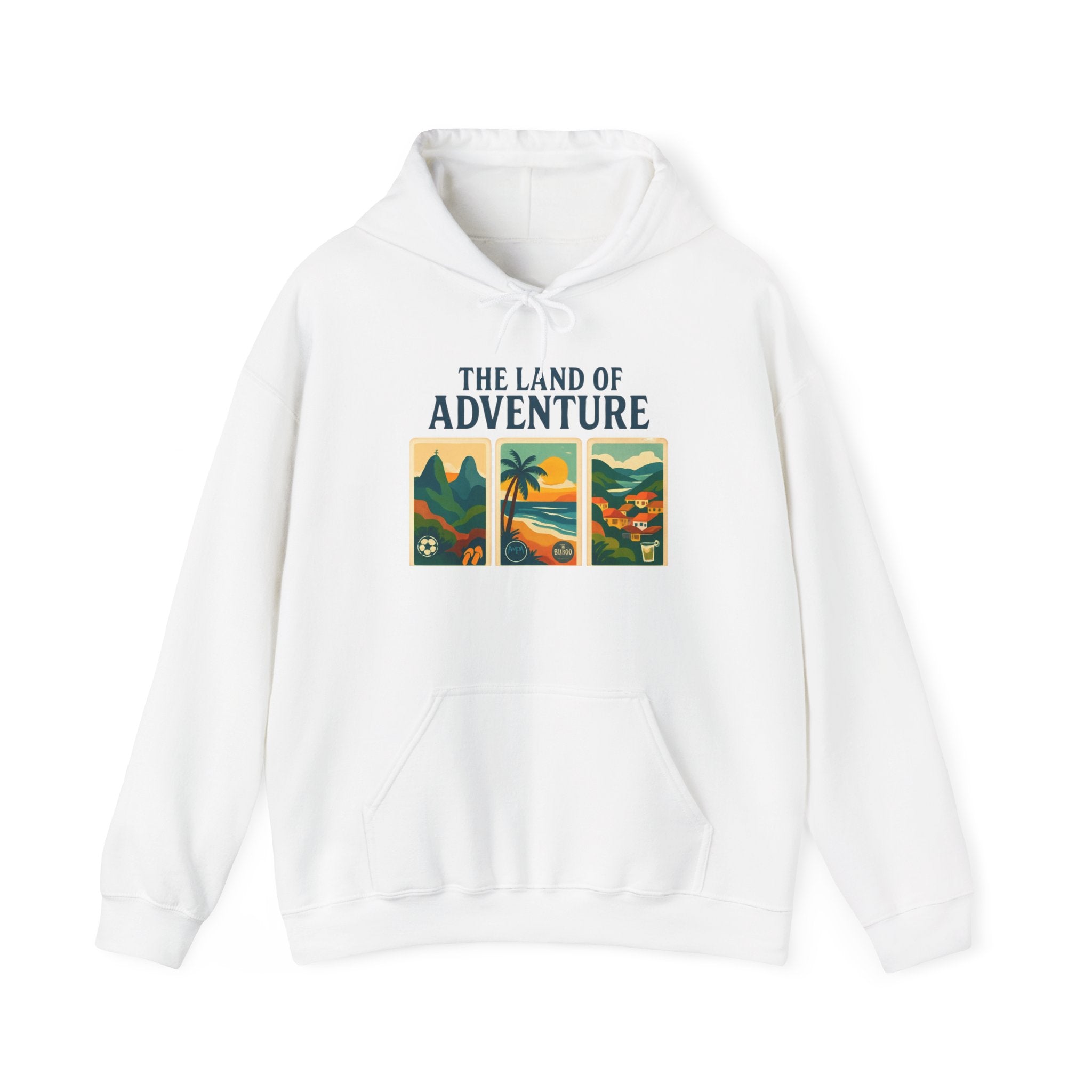 Unisex Heavy Blend™ Hooded Sweatshirt - Brazil Graphic Sweatshirt, Brazil, Brazillian, Rio De Janeiro