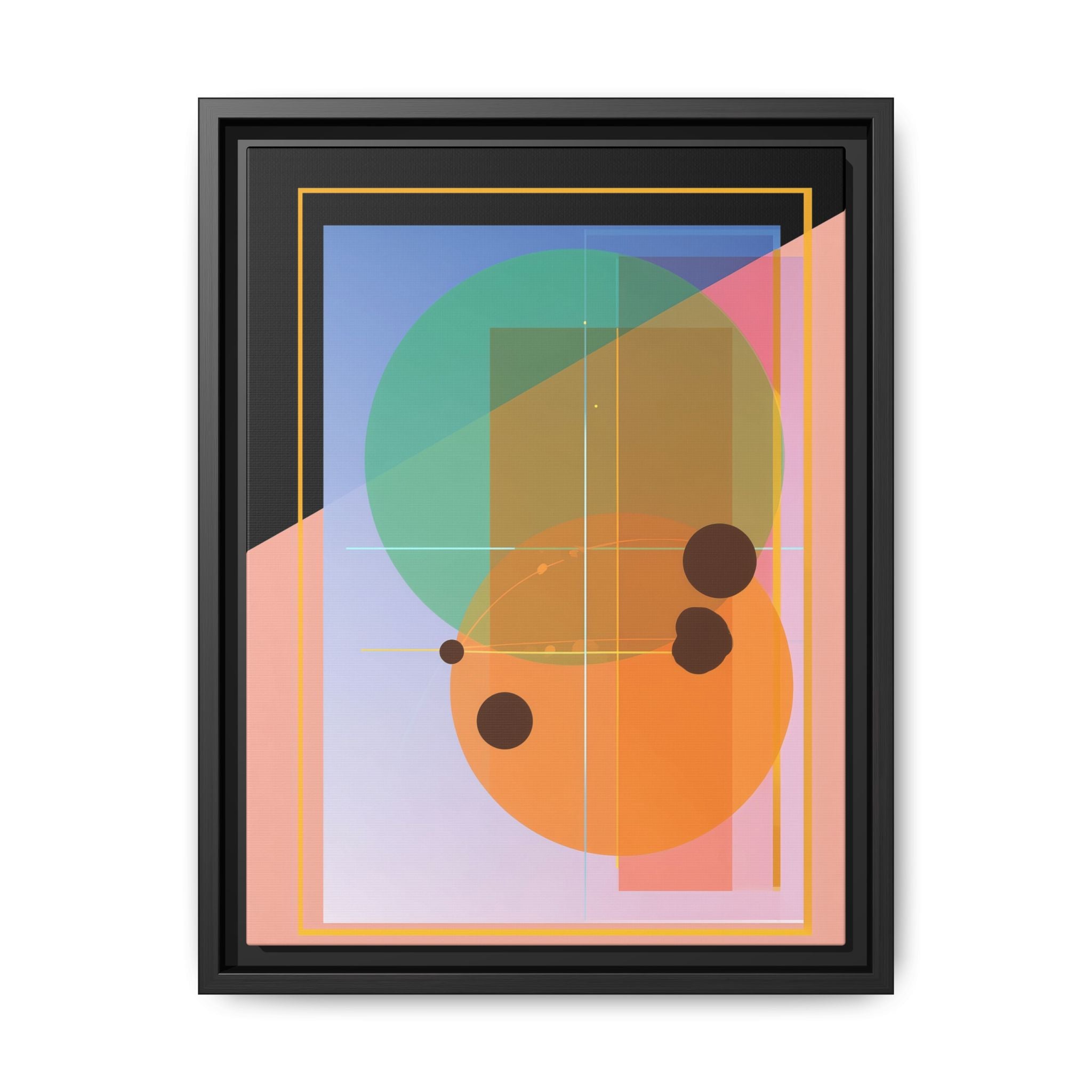 Geometric Harmony: Abstract Composition, Overlapping Shapes, Precision Design   |   Custom Orders Accepted