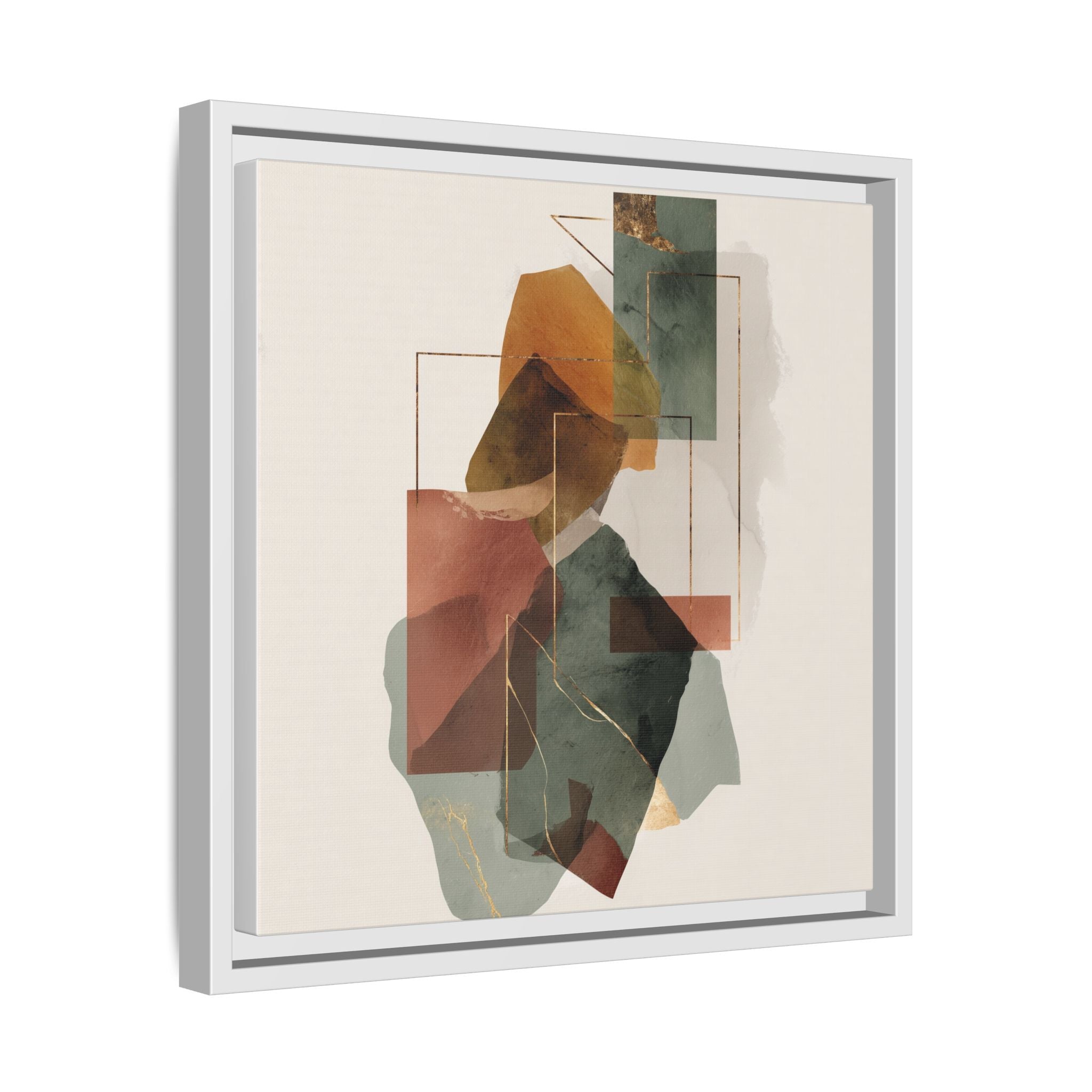 Harmonic Geometries: Architectural Abstraction, Earthy Palette, Minimalist Composition   |   Custom Orders Accepted