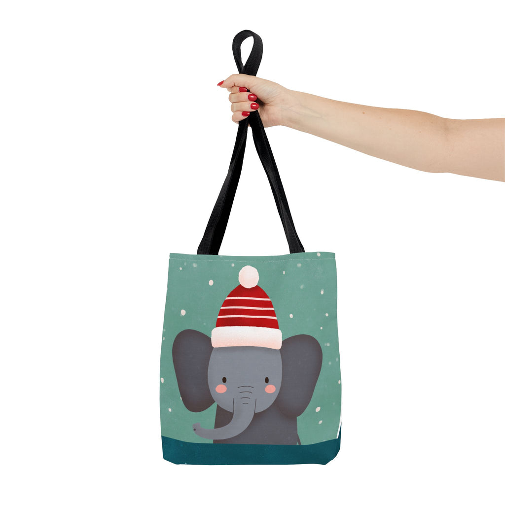 Cute Christmas Elephant Tote Bag (AOP)