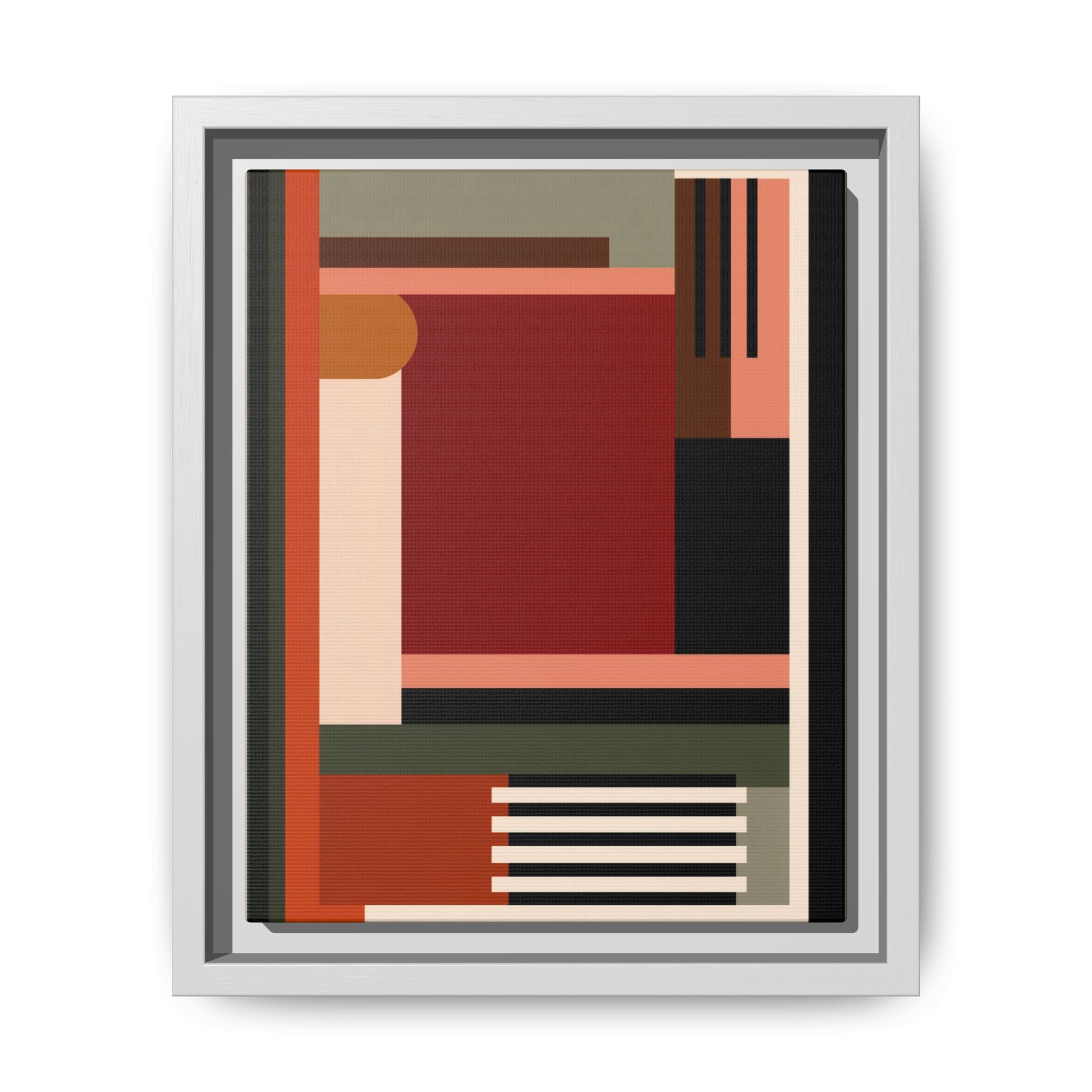 Architectural Geometries: Modern Abstract Composition, Bauhaus-Inspired Design, Geometric Color Blocking   |   Custom Orders Accepted