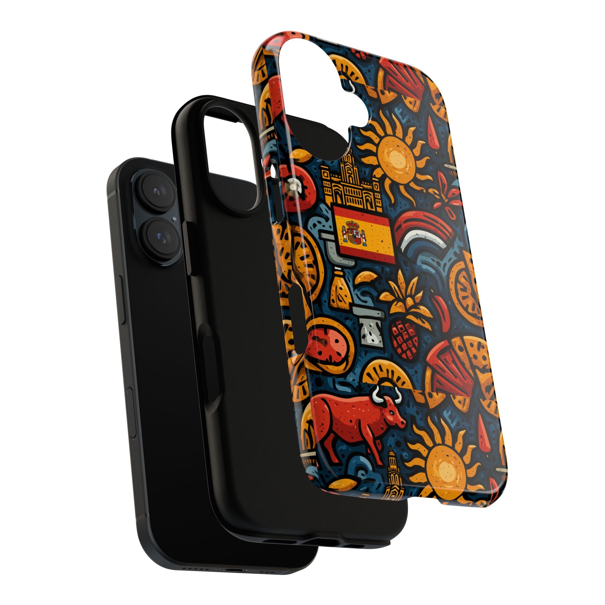 Vibrant Spanish Phone Case featuring Spanish Culture | Tough Cases | Travel Gift, Art Lover's Accessory, Colorful Cover, Unique Design