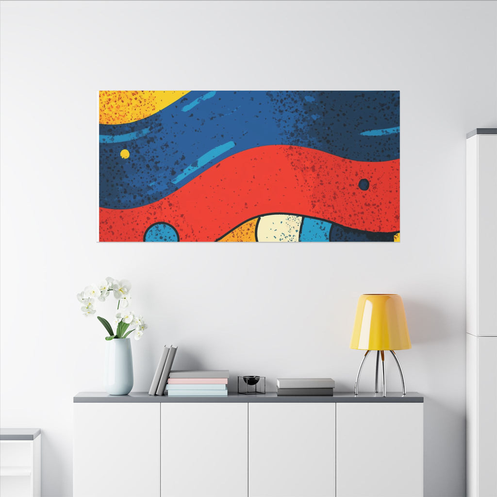 Fluid Dynamics: Retro Abstract Shapes, Mid-Century Modern Motion, Geometric Color Waves   |   Custom Orders Accepted