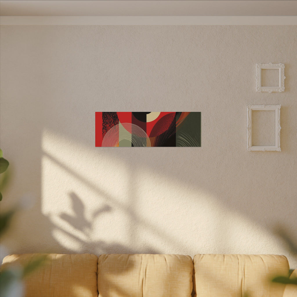 Geometric Convergence: Mid-Century Modern Abstract, Constructivist Design Principles, Bold Chromatic Composition   |   Custom Orders