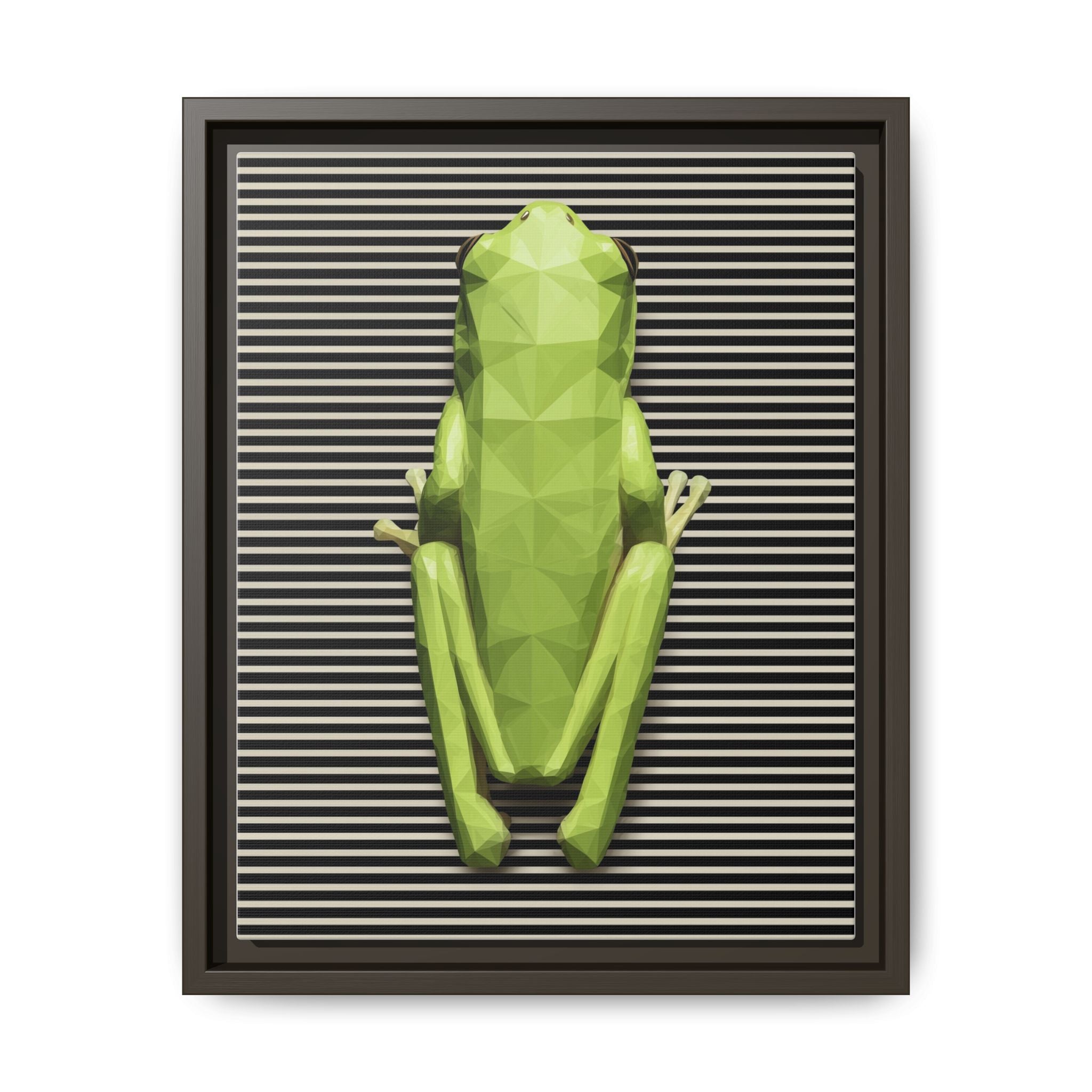 Geometric Frog: Low-Poly Digital Wildlife, Minimalist Angular Design   |    Custom Orders Available