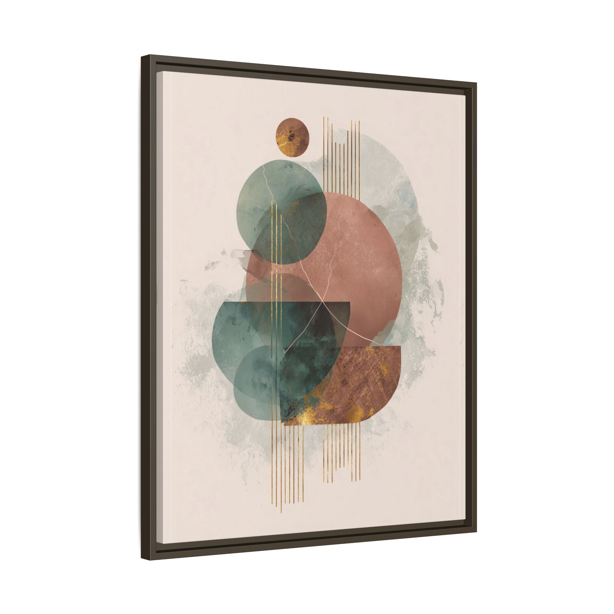 Translucent Geometries: Abstract Circles, Mid-Century Minimalism, Watercolor Layers   |   Custom Orders Accepted