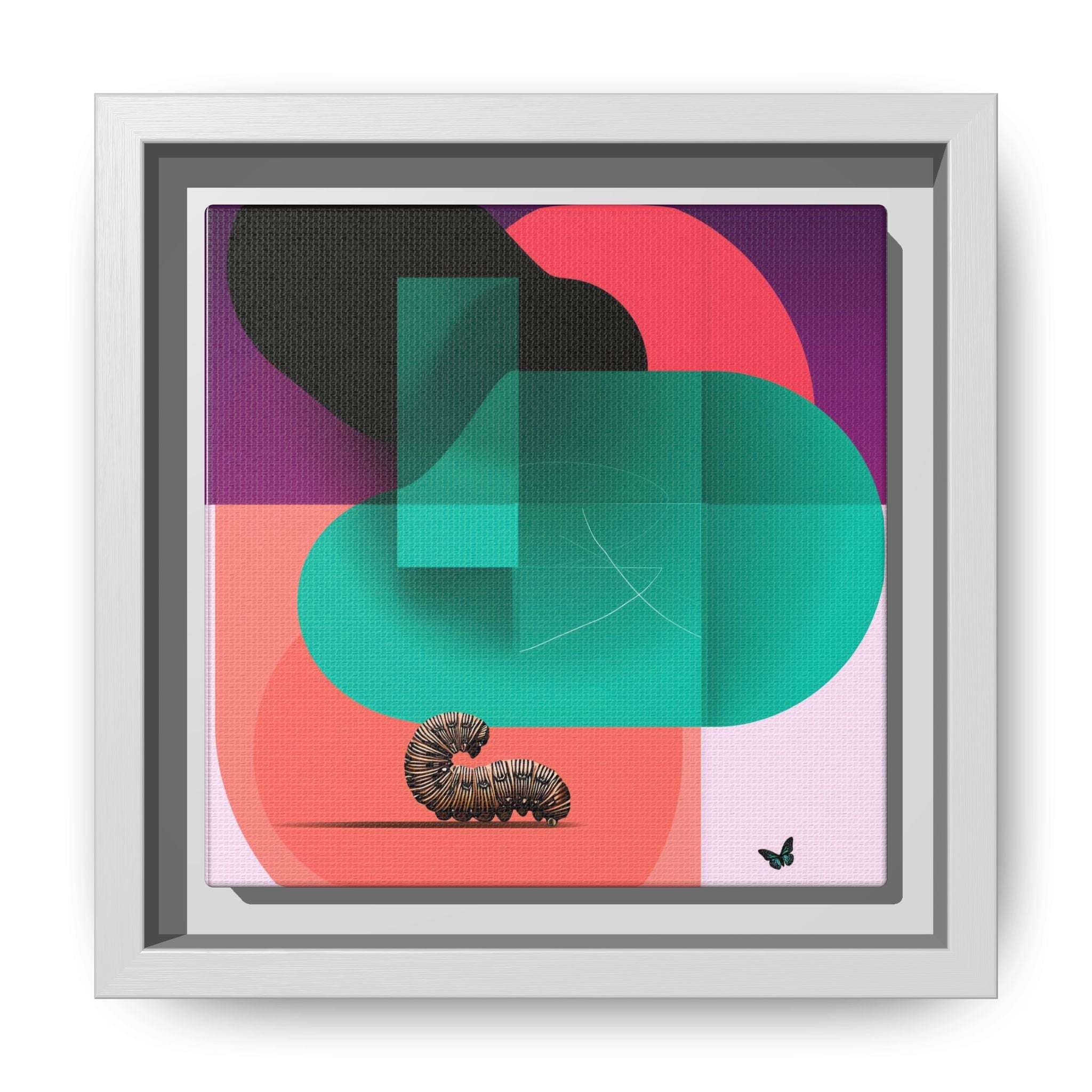 Metamorphosis of Color: Geometric Abstract Butterfly Design, Translucent Shapes Composition   |    Custom Orders Available