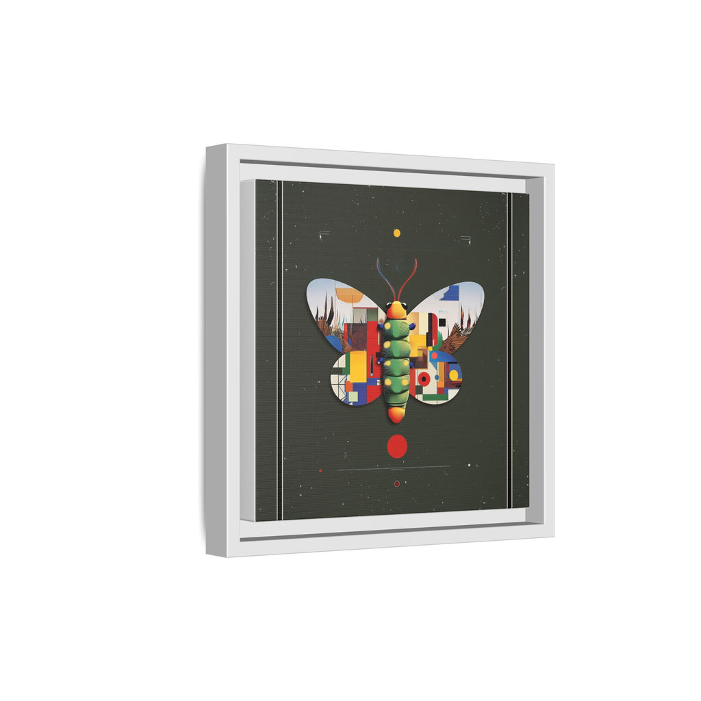 Geometric Butterfly Framed Print : Digital Cubist Interpretation, Modernist Entomological Design   |  Personalized & Custom Orders Available