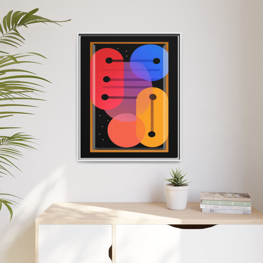 Celestial Geometry: Organic Shapes in Motion, Digital Abstract Composition, Vibrant Color Intersections   |   Custom Orders Accepted