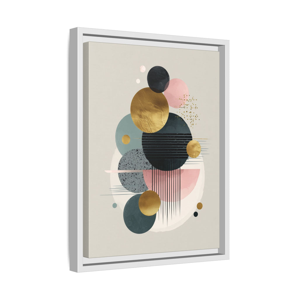 Geometric Harmony: Intersecting Circles, Mid-Century Modern Design, Abstract Metallic Composition   |   Custom Orders Accepted