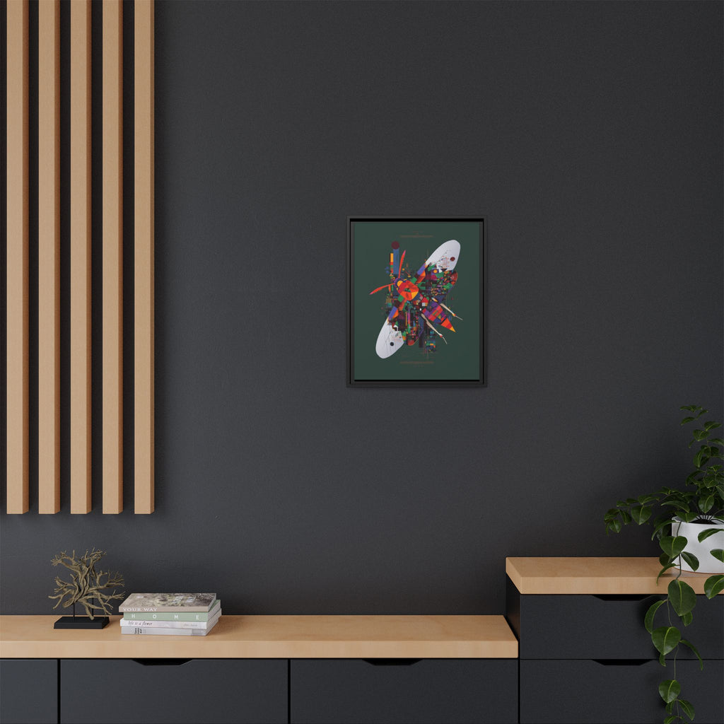 Geometric Metamorphosis Framed Print: Urban Nature Mosaic, Abstract Butterfly Fragments   |  Personalized & Custom Orders Available