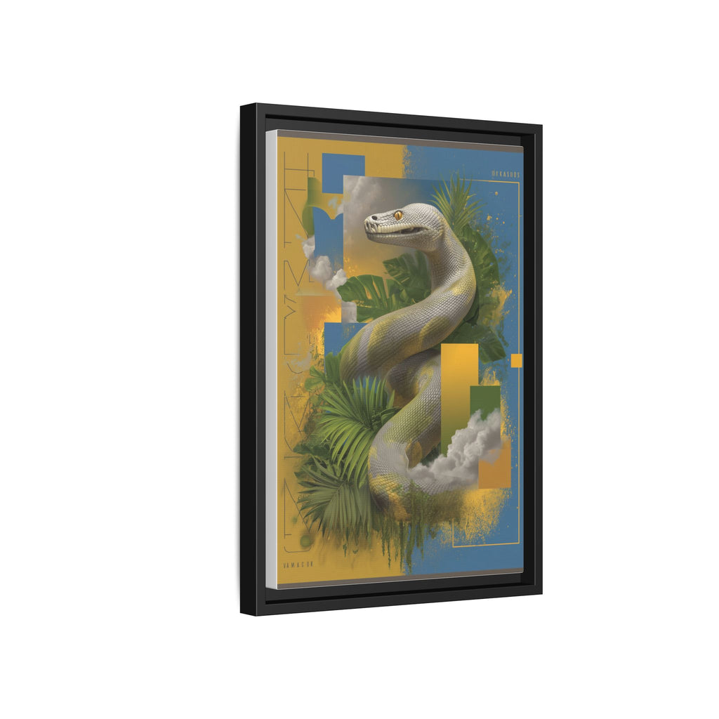 Serpent of Surreal Geometries: Tropical Hyperrealism, Digital Snake Illustration   |    Custom Orders Available