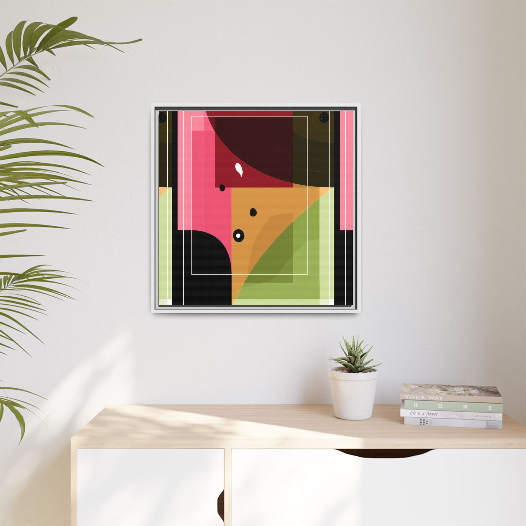 Geometric Convergence: Abstract Modernist Composition, Constructivist Color Blocking, Layered Geometric Design   |   Custom Orders Accepted
