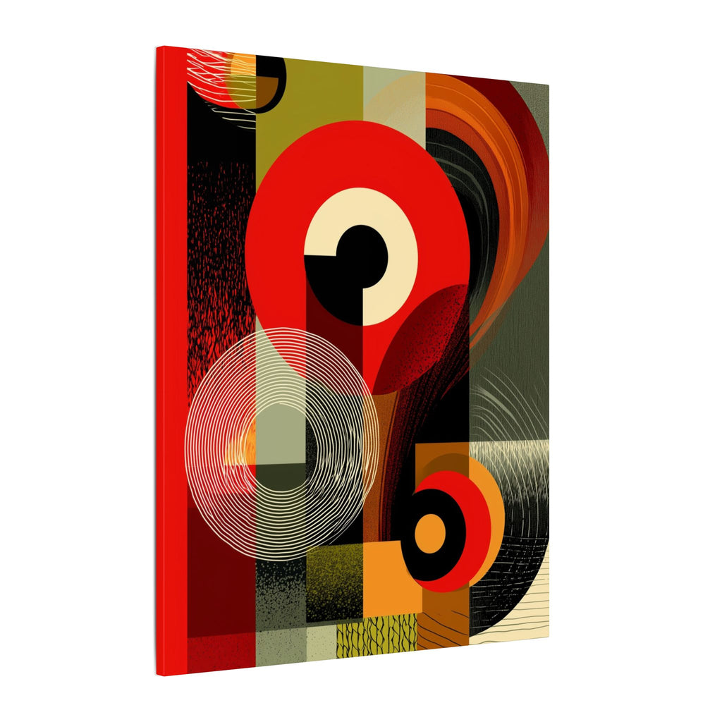 Geometric Convergence: Mid-Century Modern Abstract, Constructivist Design Principles, Bold Chromatic Composition   |   Custom Orders