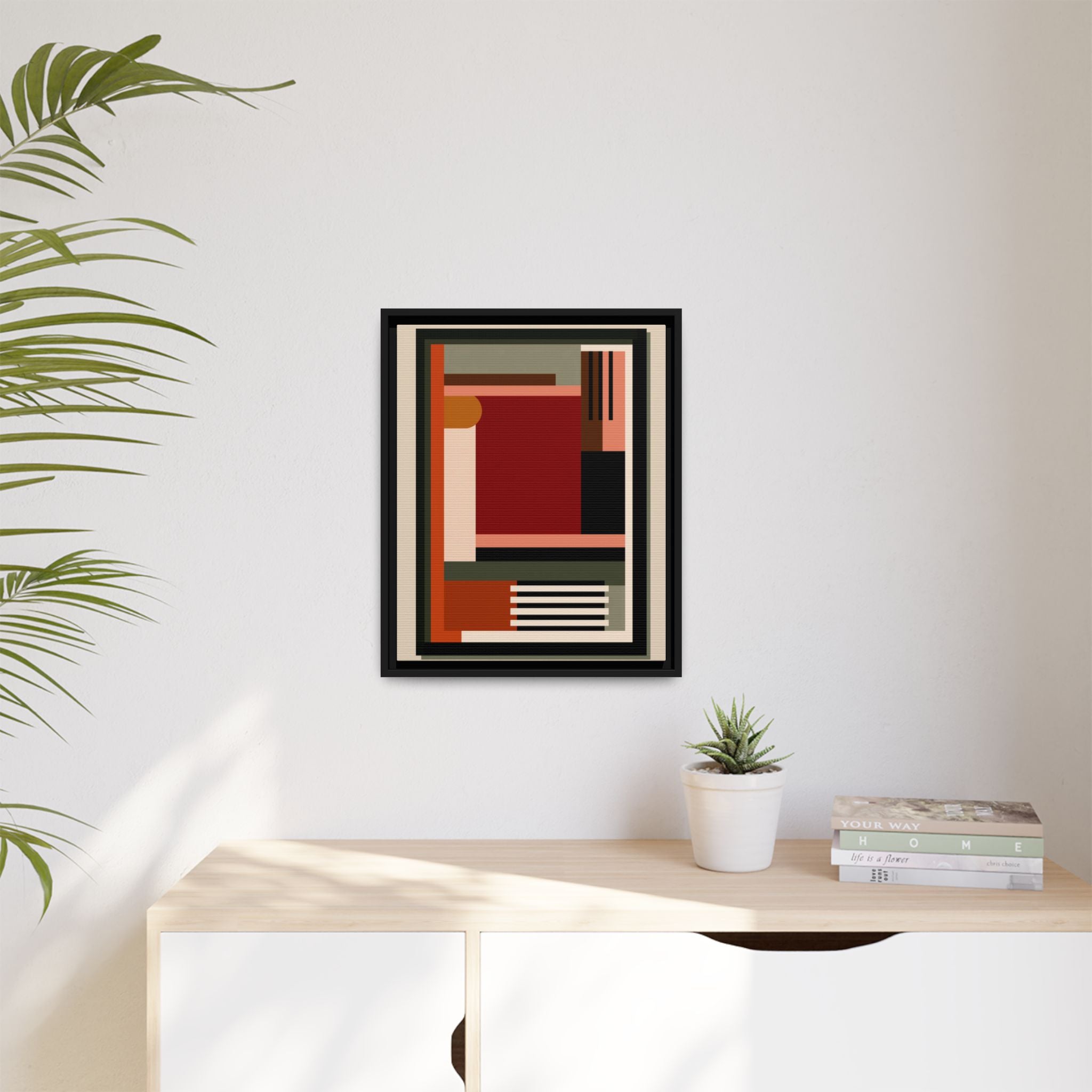 Architectural Geometries: Modern Abstract Composition, Bauhaus-Inspired Design, Geometric Color Blocking   |   Custom Orders Accepted