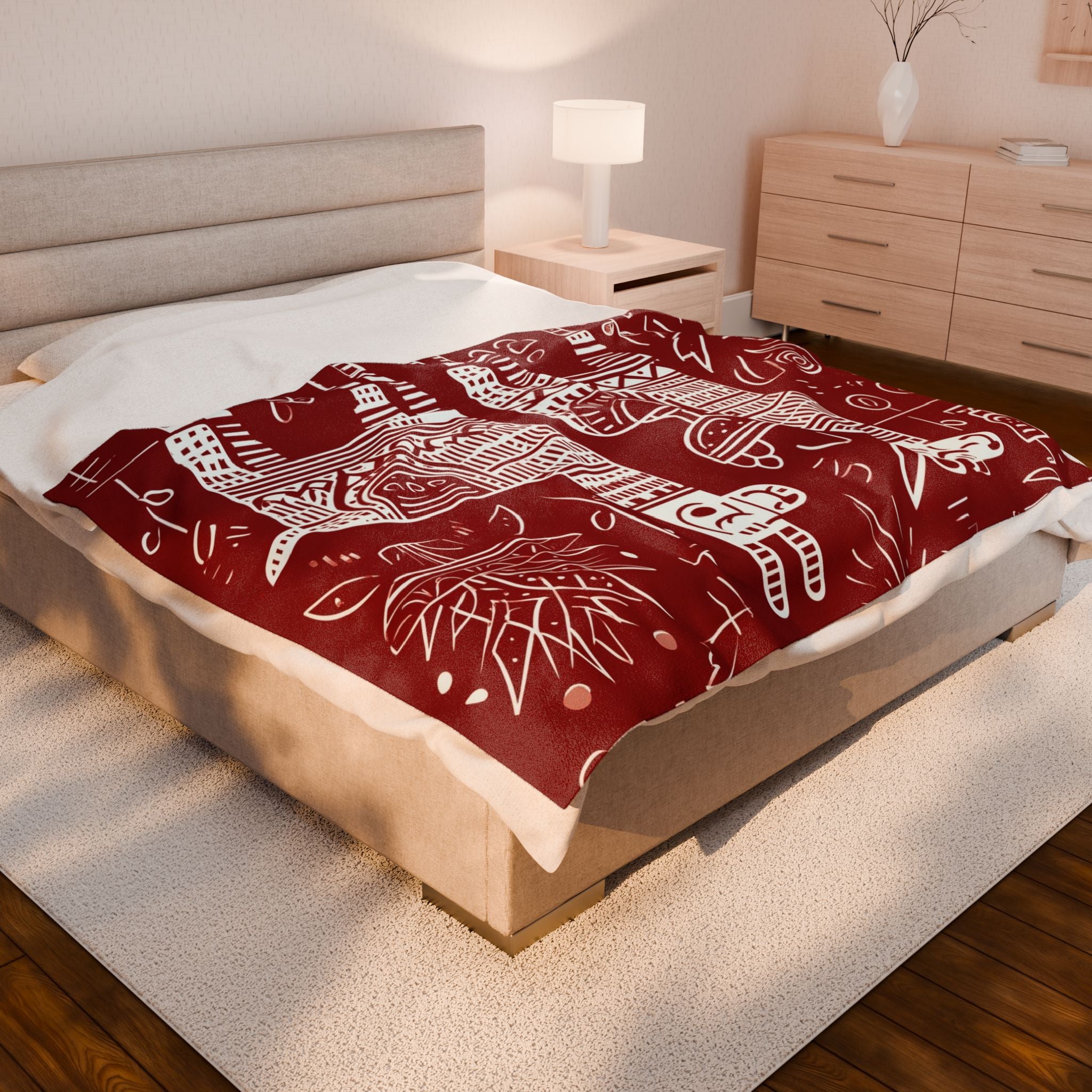 Andean Symmetry: Folk Art Llamas, Indigenous Geometric Patterns   |   Custom Orders Accepted