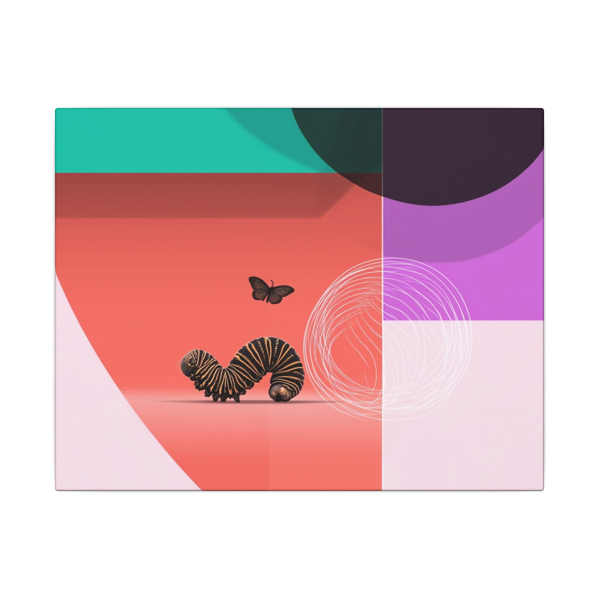 Metamorphosis in Geometry: Abstract Insect Design, Translucent Color Quadrants   |    Custom Orders Available