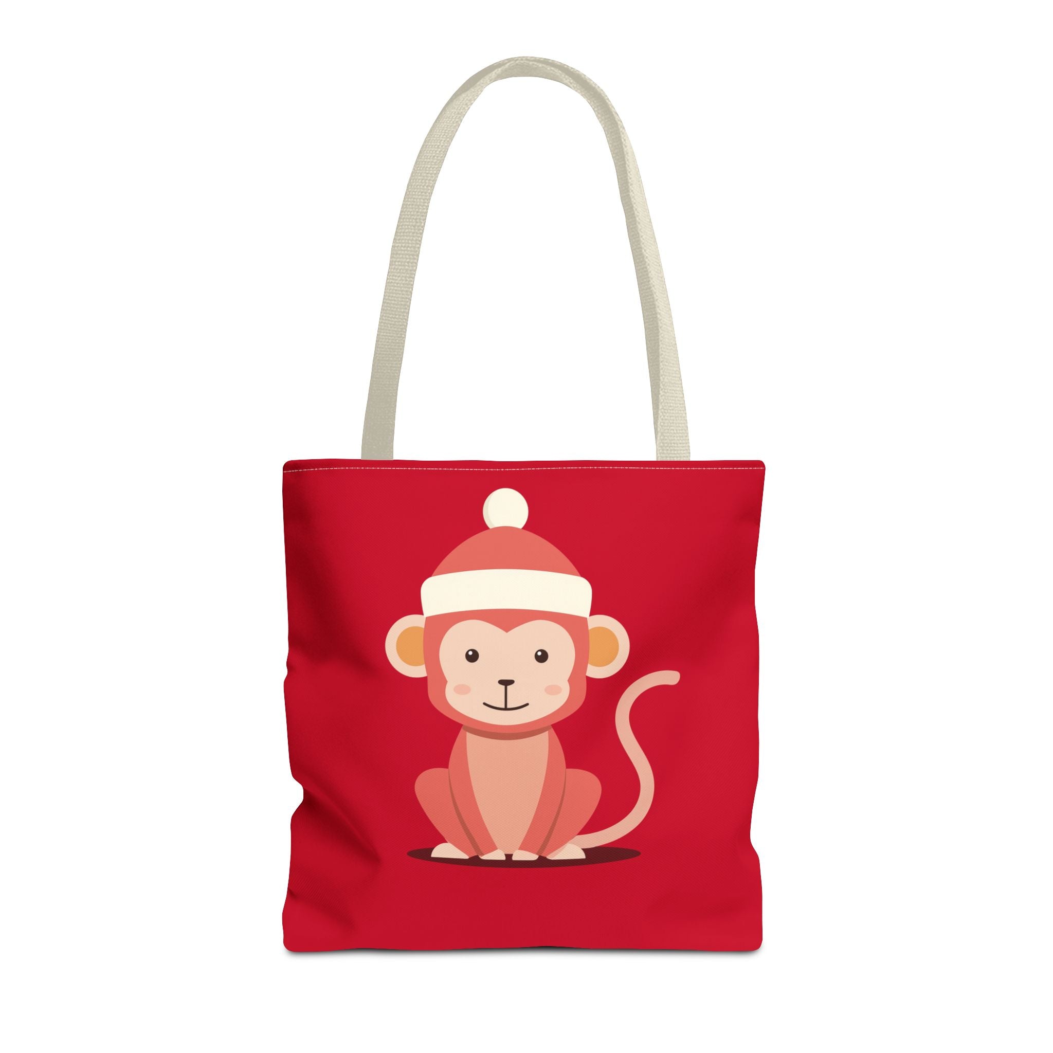 Cute Monkey Tote Bag for Kids, Christmas Gift, Reusable Shopping Bag, Fun Animal Design, Cute Holiday Accessory