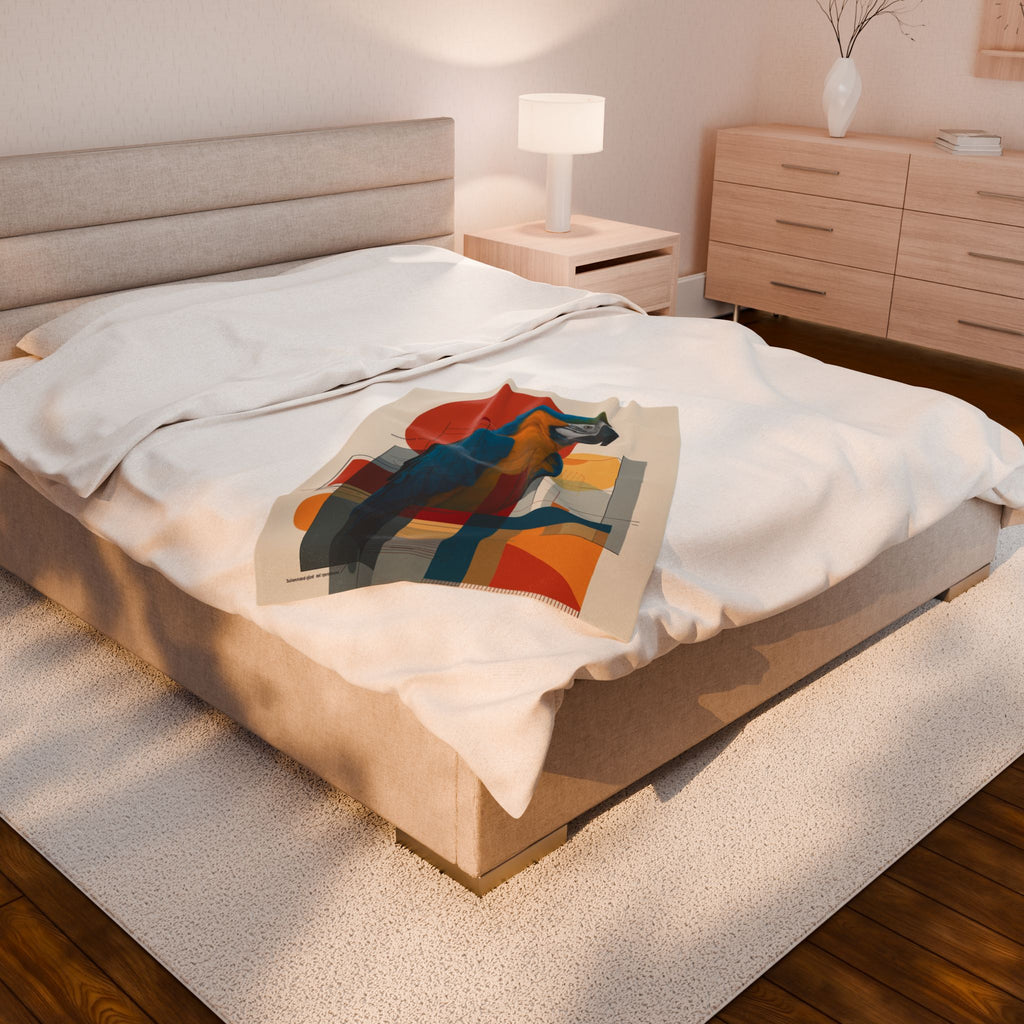 Geometric Macaw Quilt Cover, Doona Cover, Duvet : Modernist Avian Portrait, Constructivist Design   |    Custom Orders Available