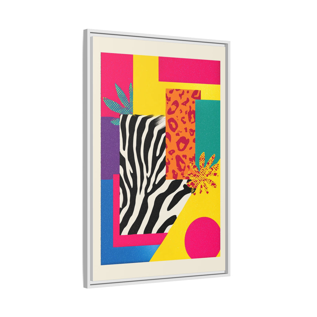 Zebra Stripes & Leopard Spots: 80s Pop Art Design, Memphis Style Graphic, Geometric Color Block Pattern   |   Custom Orders Accepted