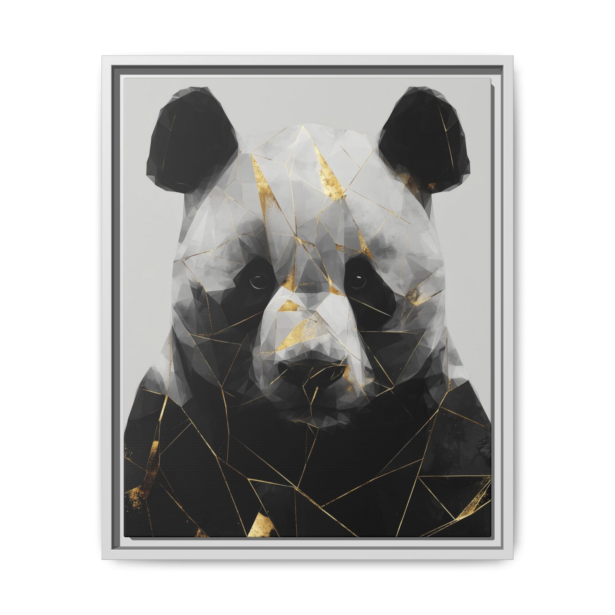 Fractured Panda: Geometric Wildlife Art, Low-Poly Contemporary Portrait   |  Personalized & Custom Orders Available