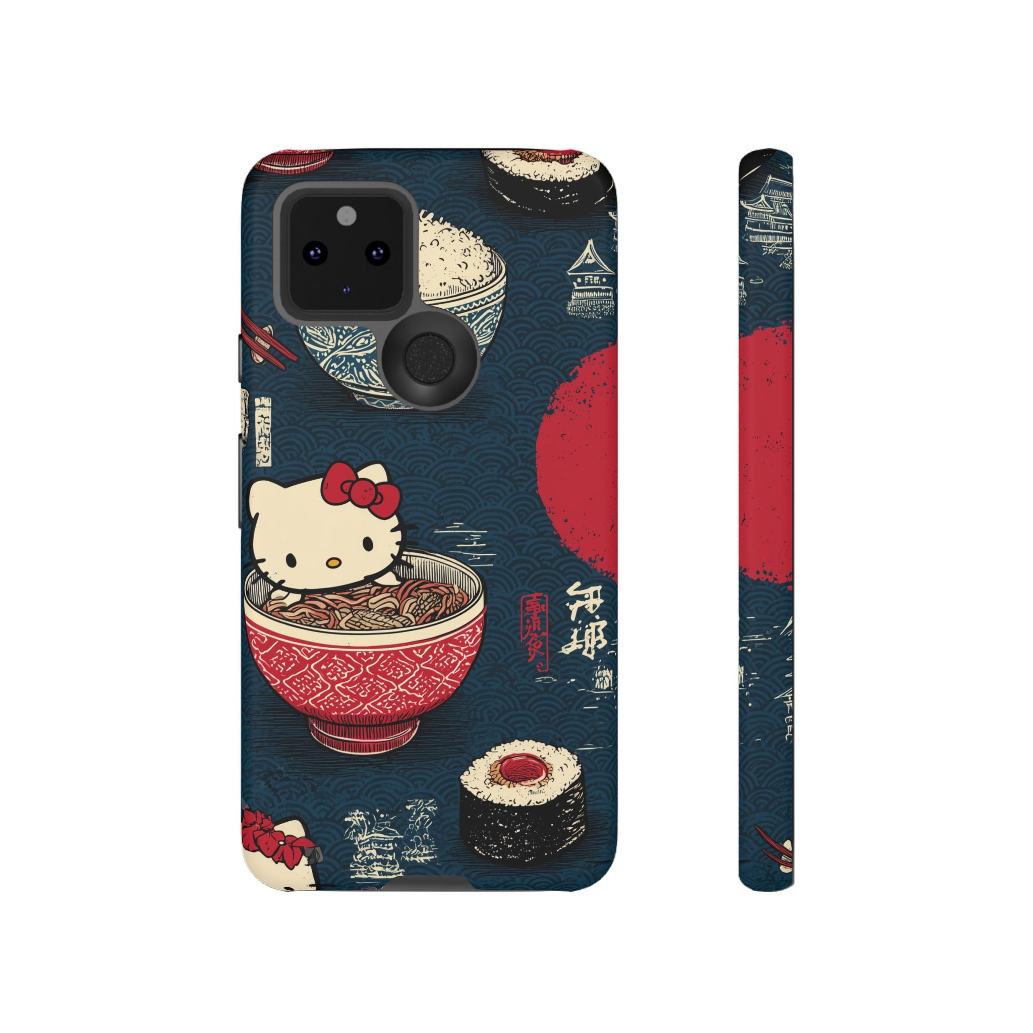 Japanese Kitty Sushi Vibrant Phone Case - Tough Case | Funky, Colorful, Unique Design for Gift, Accessory, Protection, Trendy