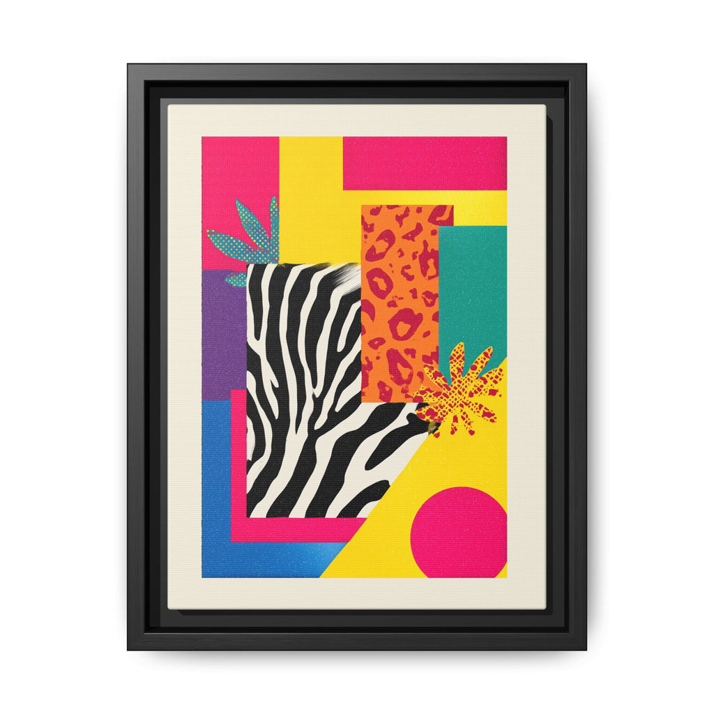 Zebra Stripes & Leopard Spots: 80s Pop Art Design, Memphis Style Graphic, Geometric Color Block Pattern   |   Custom Orders Accepted