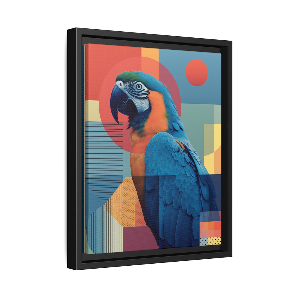 Geometric Macaw: Prismatic Wildlife Fusion, Modern Abstract Composition   |    Custom Orders Available