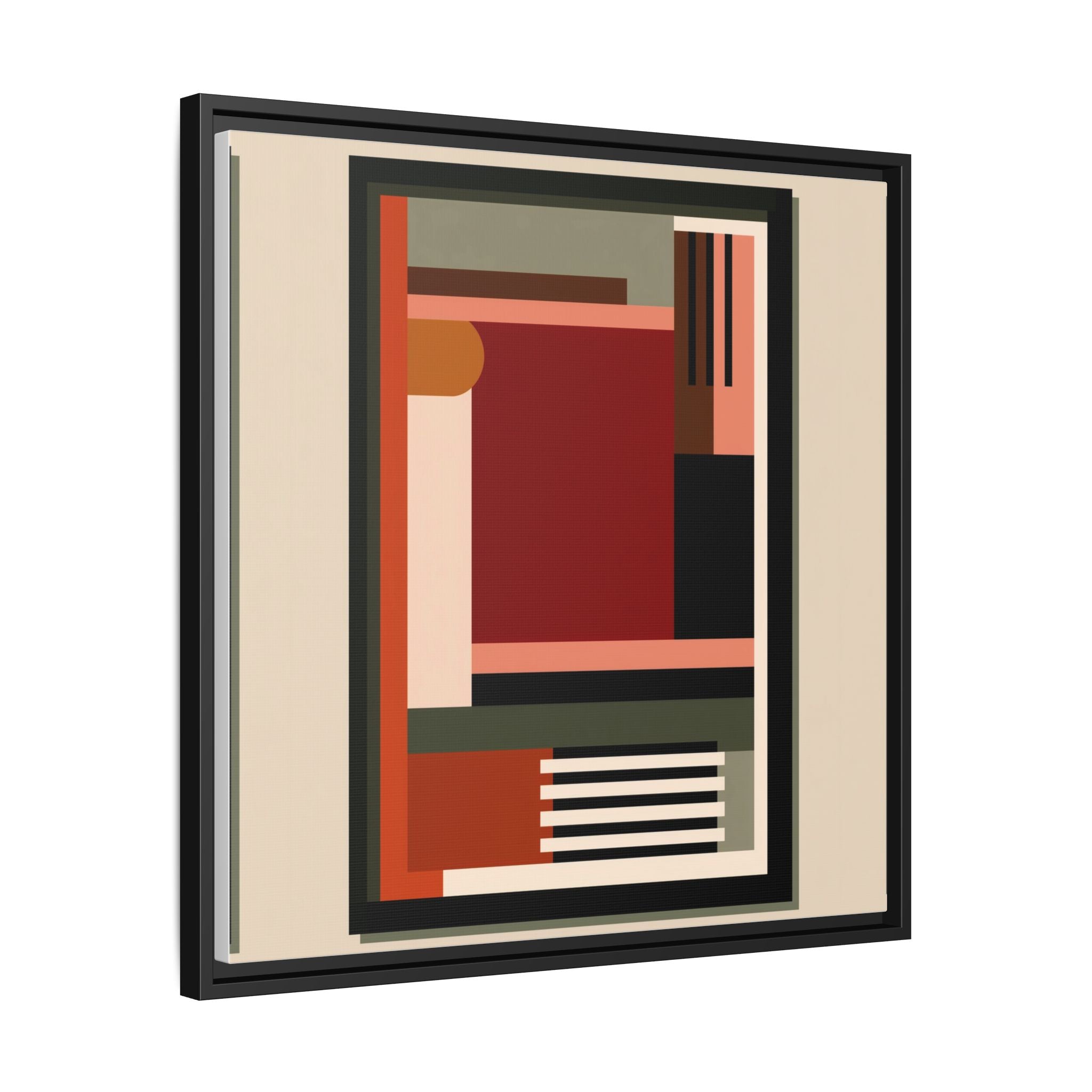 Architectural Geometries: Modern Abstract Composition, Bauhaus-Inspired Design, Geometric Color Blocking   |   Custom Orders Accepted