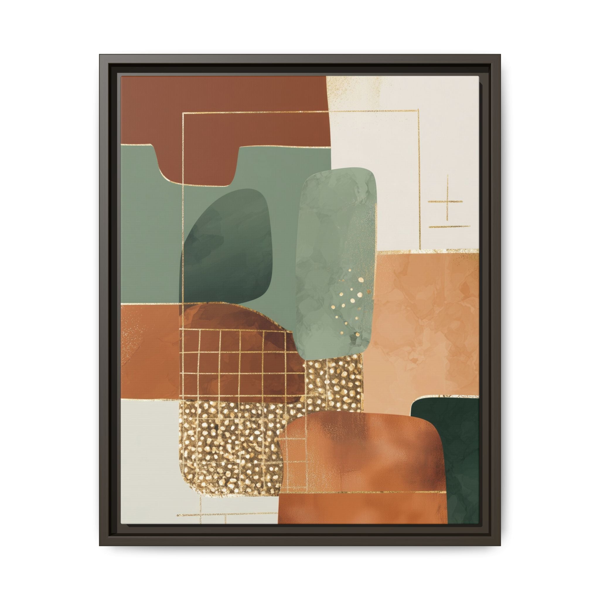 Geometric Harmony: Abstract Minimalist Art, Mid-Century Modern Design, Organic Shapes Composition   |   Custom Orders Accepted