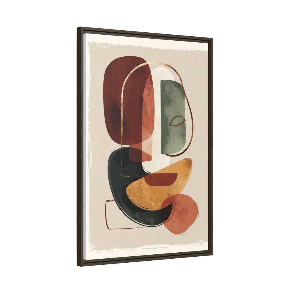 Layered Geometries: Mid-Century Modern Composition, Organic Abstract Design, Translucent Intersecting Shapes   |   Custom Orders Accepted