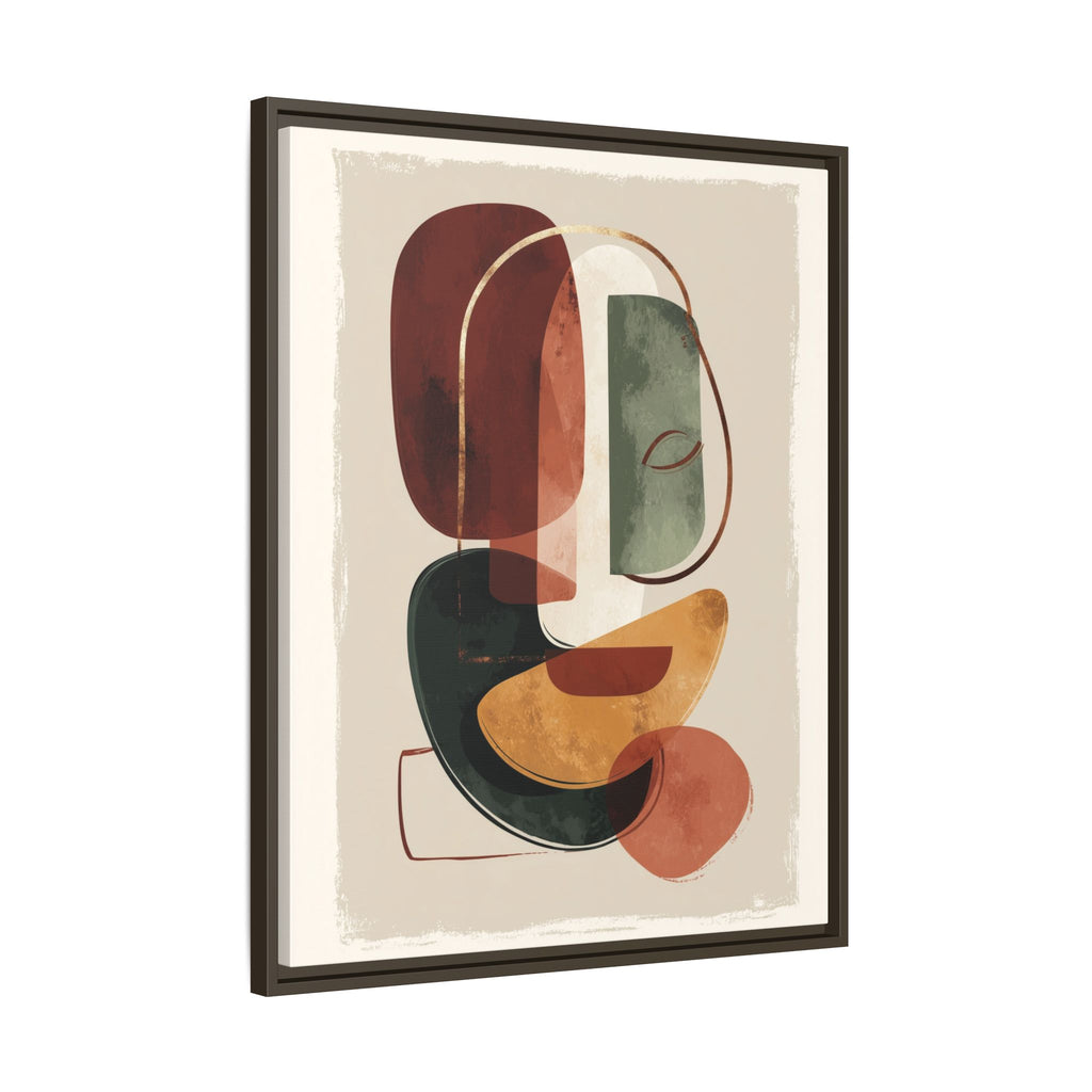 Layered Geometries: Mid-Century Modern Composition, Organic Abstract Design, Translucent Intersecting Shapes   |   Custom Orders Accepted