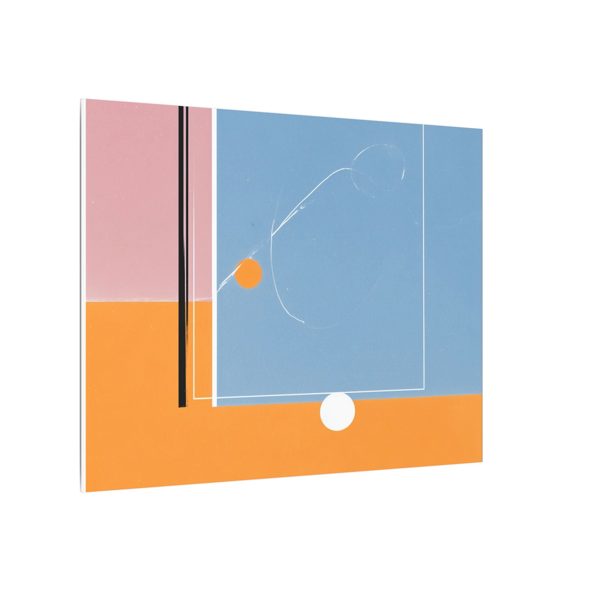 Geometric Harmony: Abstract Minimalist Composition, Modernist Color Fields, Constructivist Design Principles   |   Custom Orders Accepted