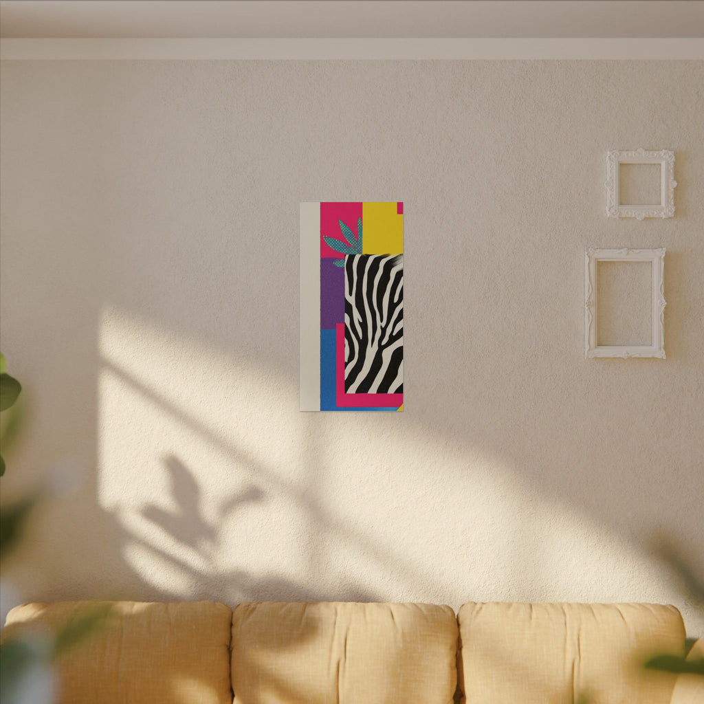 Pop Geometry: Zebra Leopard Fusion, Geometric Color Block, Modern Abstract Design   |   Custom Orders Accepted
