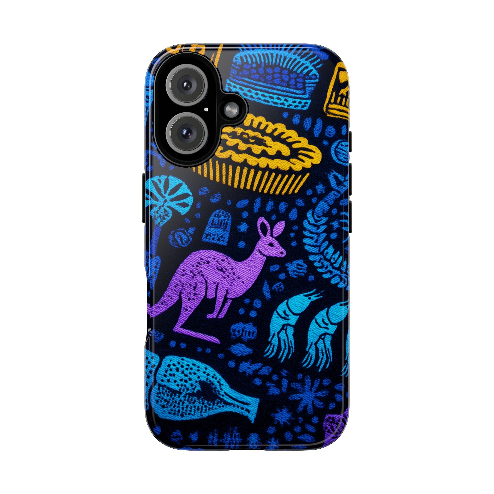 Australian-themed iPhone Case, Tough Phone Cover, Unique Gift for Travelers, Cute Animal Design, Festival & Holiday Accessory