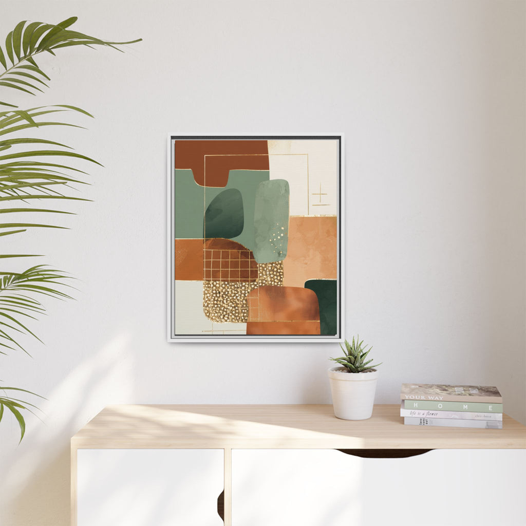 Geometric Harmony: Abstract Minimalist Art, Mid-Century Modern Design, Organic Shapes Composition   |   Custom Orders Accepted