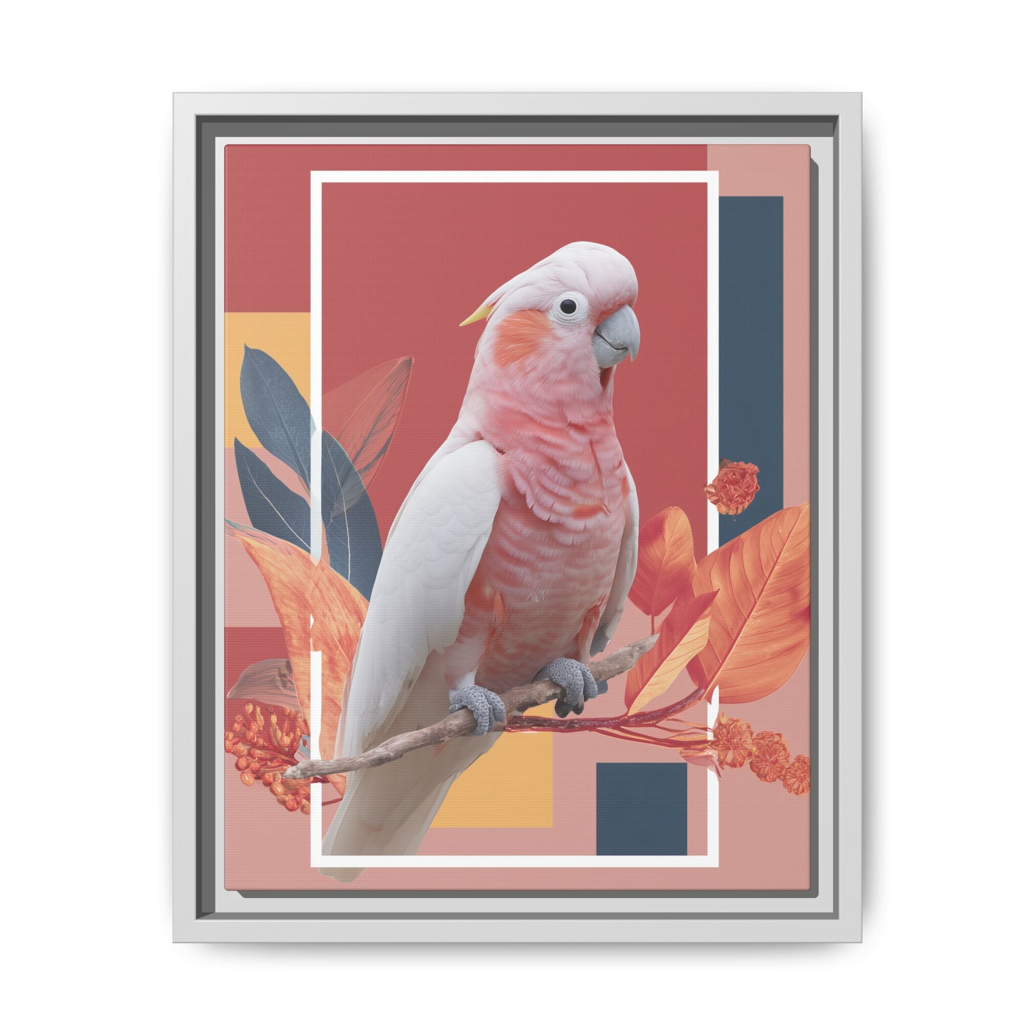 Geometric Cockatoo: Prismatic Wildlife Portrait, Modern Avian Art Series   |    Custom Orders Available
