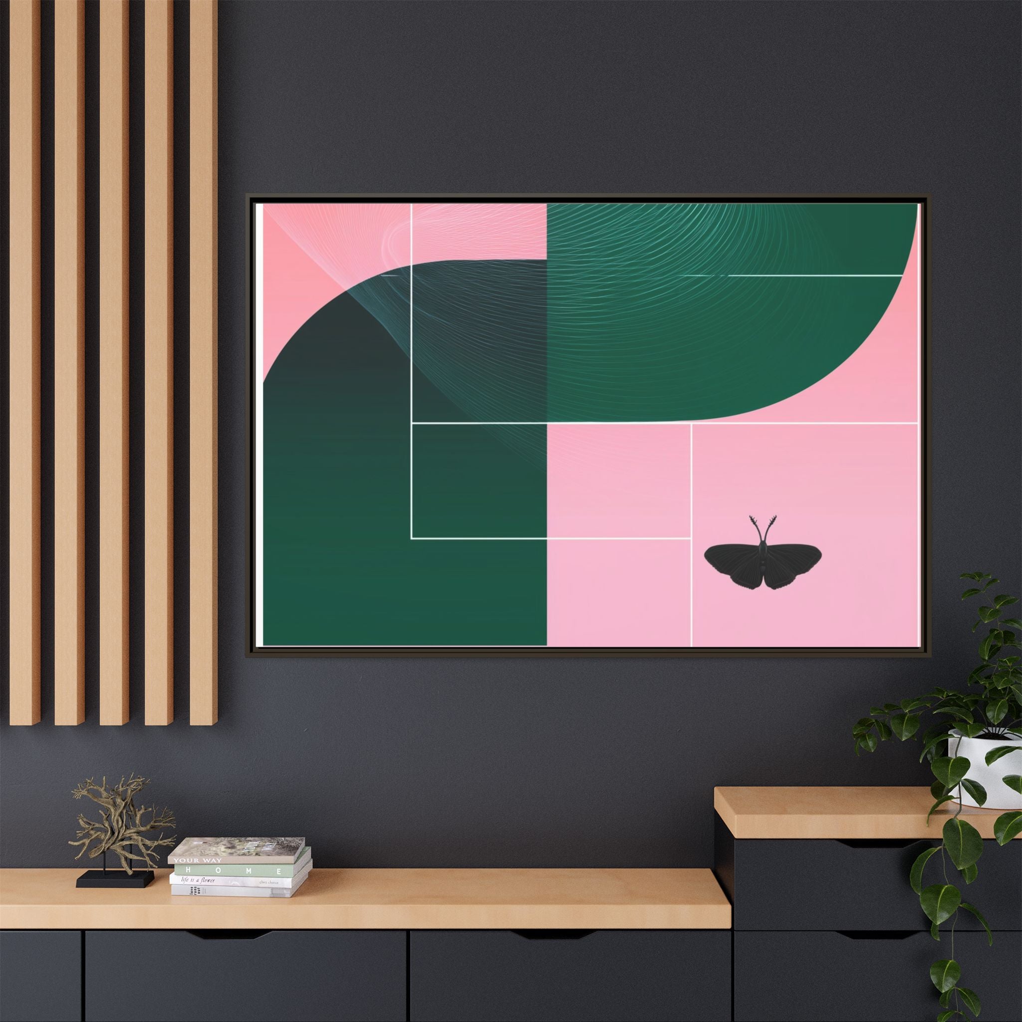 Metamorphosis in Geometric Harmony: Nature's Transformation, Abstract Design Exploration   |    Custom Orders Available