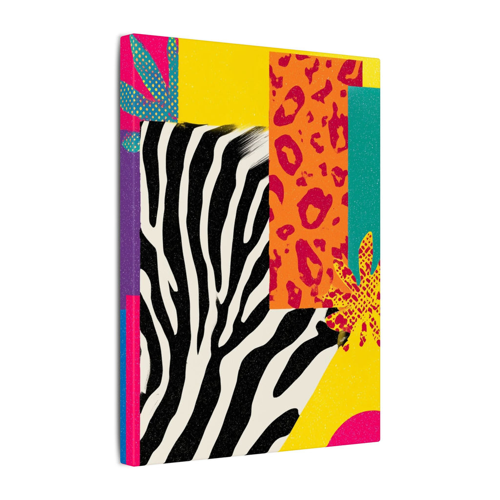 Copy of Pop Geometry: Zebra Leopard Fusion, Geometric Color Block, Modern Abstract Design   |   Custom Orders Accepted