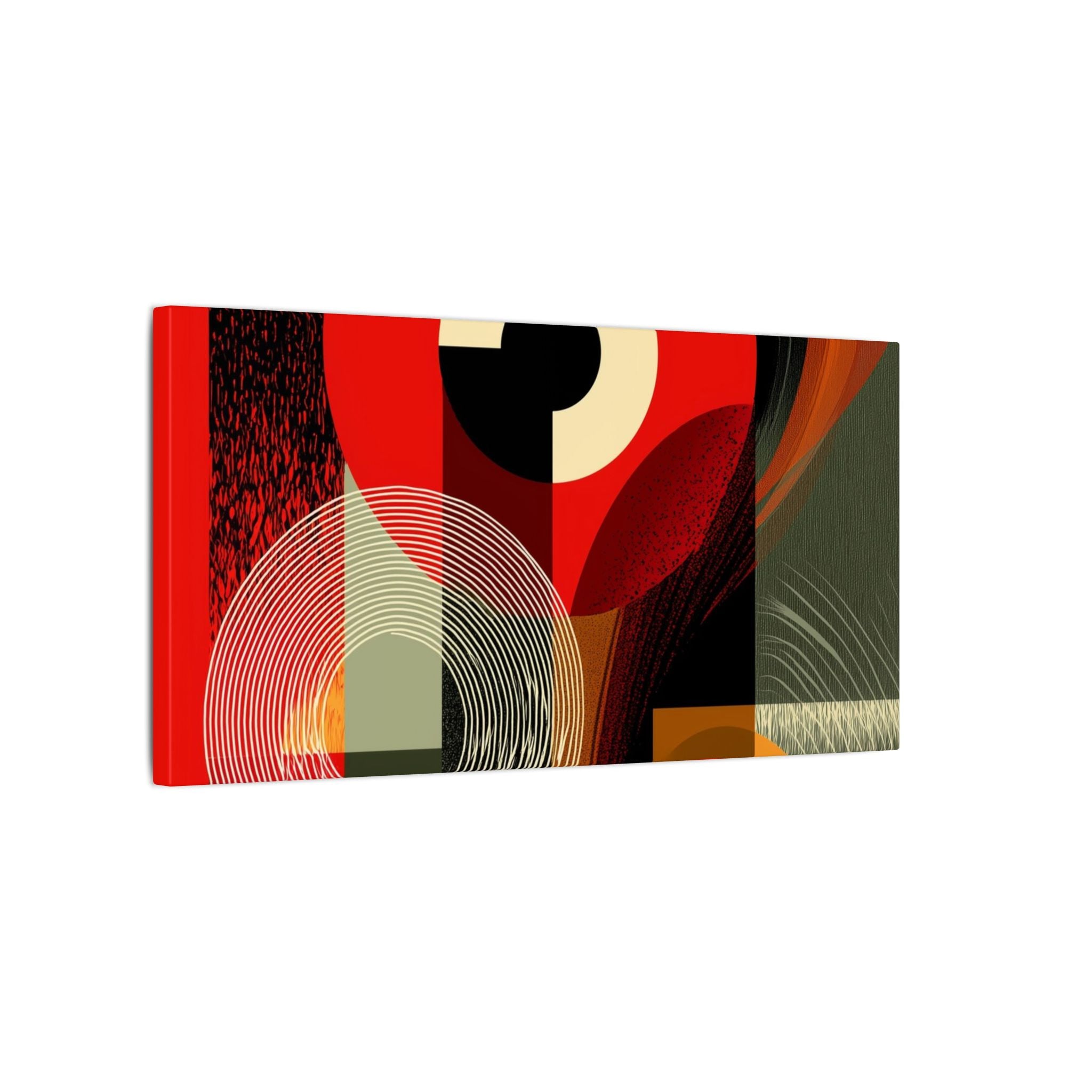 Geometric Convergence: Mid-Century Modern Abstract, Constructivist Design Principles, Bold Chromatic Composition   |   Custom Orders