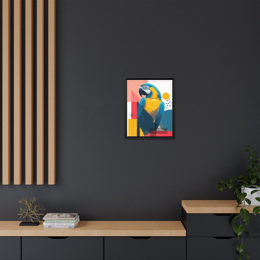Macaw in Geometry: Vibrant Wildlife Digital Art, Modernist Design Fusion   |    Custom Orders Available