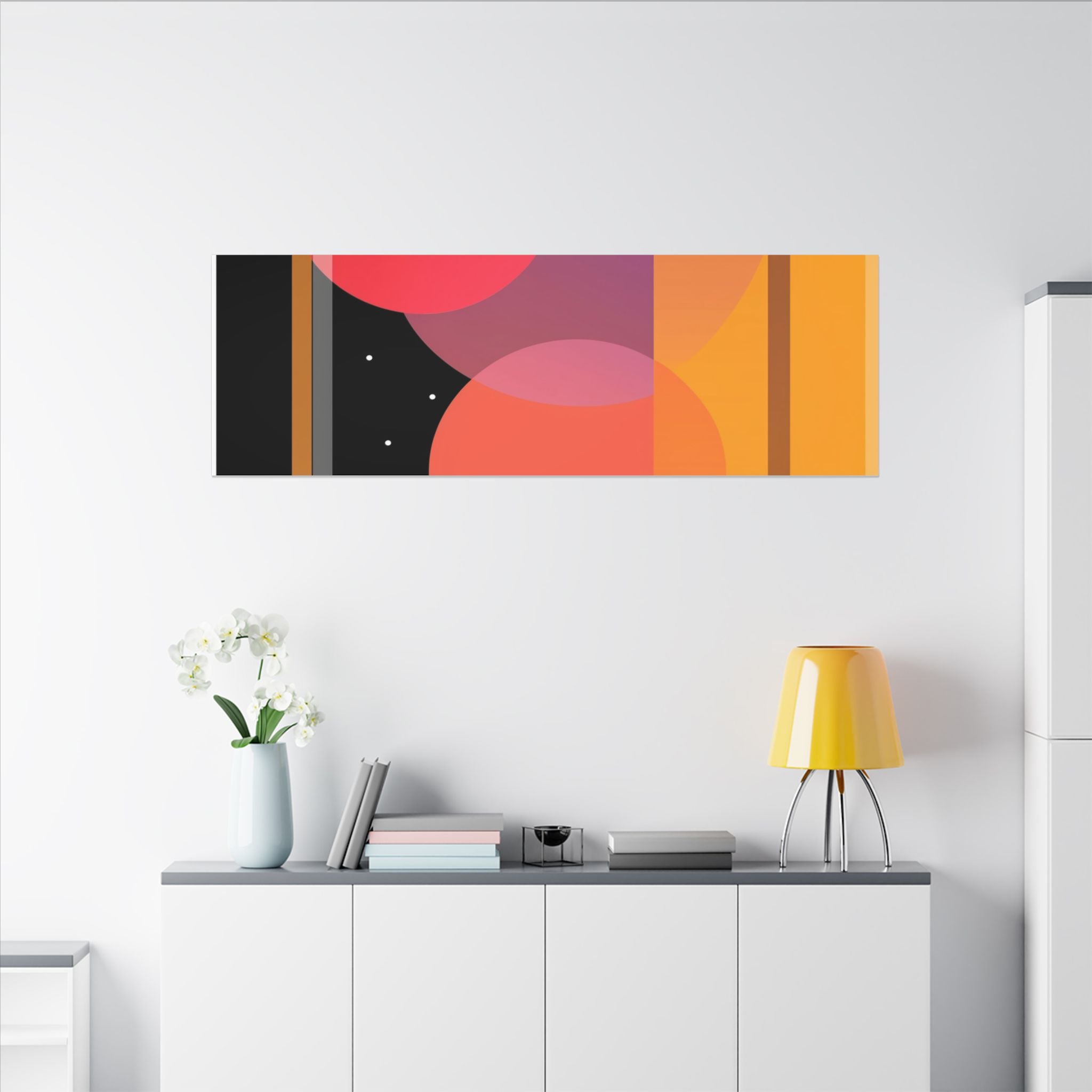 Cosmic Geometry: Abstract Shapes in Vibrant Colors, Digital Minimalist Design, Constructivist Inspiration   |   Custom Orders Accepted
