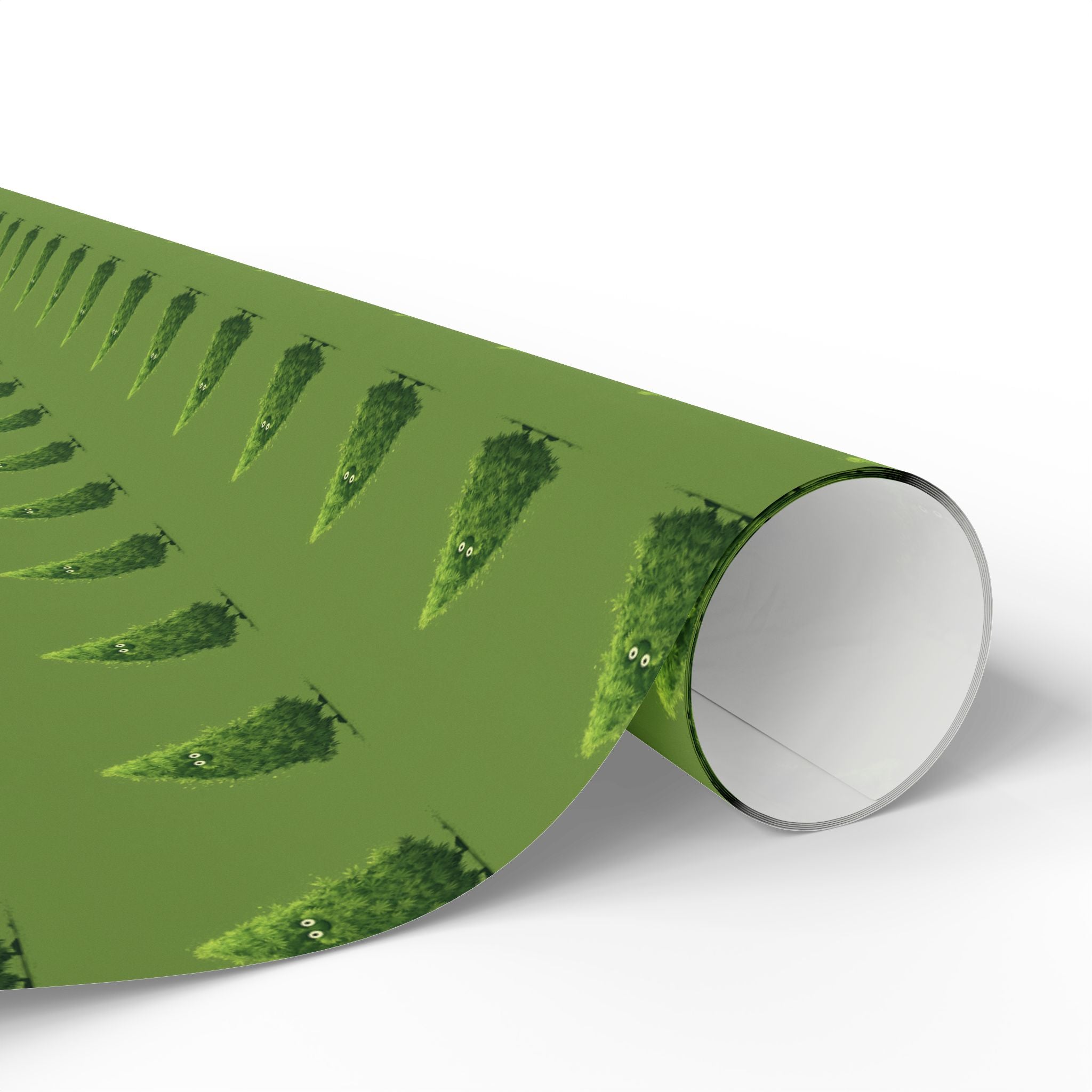 Cute Marijuana Bud Christmas Tree Festive Wrapping Paper - Gift Wrapping, Christmas, Birthday, Baby Shower, Jungle Theme