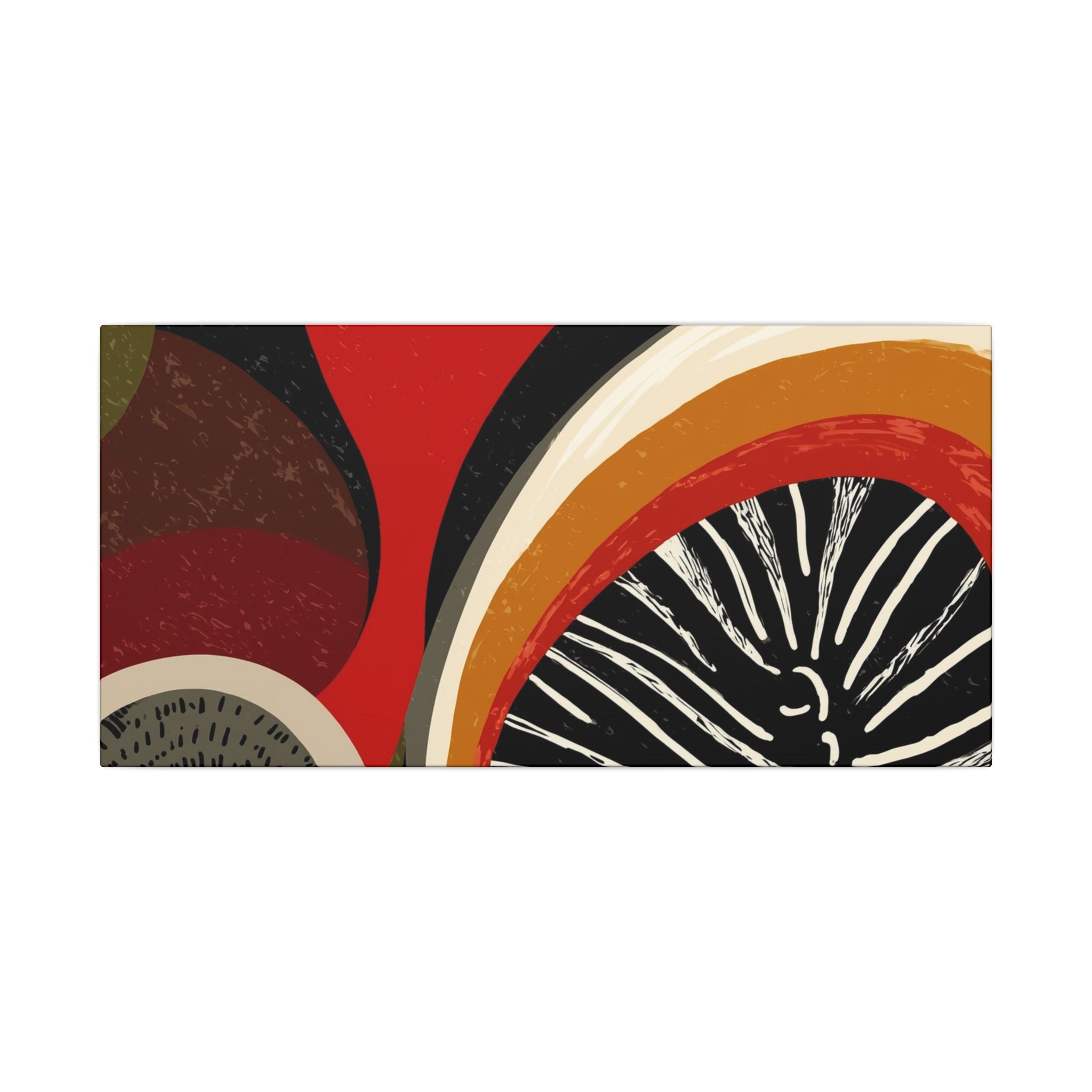 Harmonic Convergence: Organic Geometry, Mid-Century Modern Abstract, Earthy Palette Composition   |   Custom Orders Accepted
