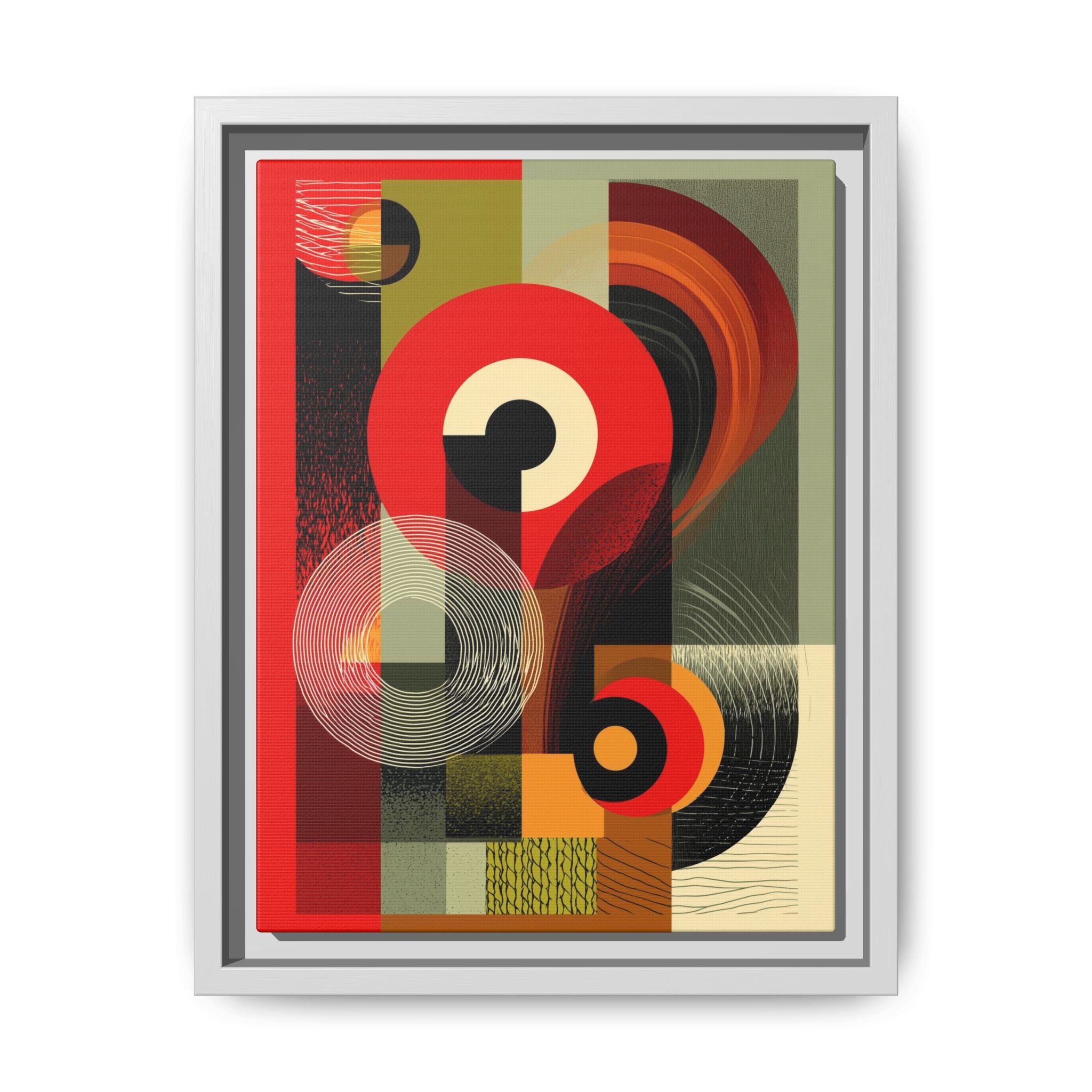 Chromatic Geometrics: Abstract Constructivist Composition, Modernist Color Blocking, Layered Circular Forms   |   Custom Orders Accepted